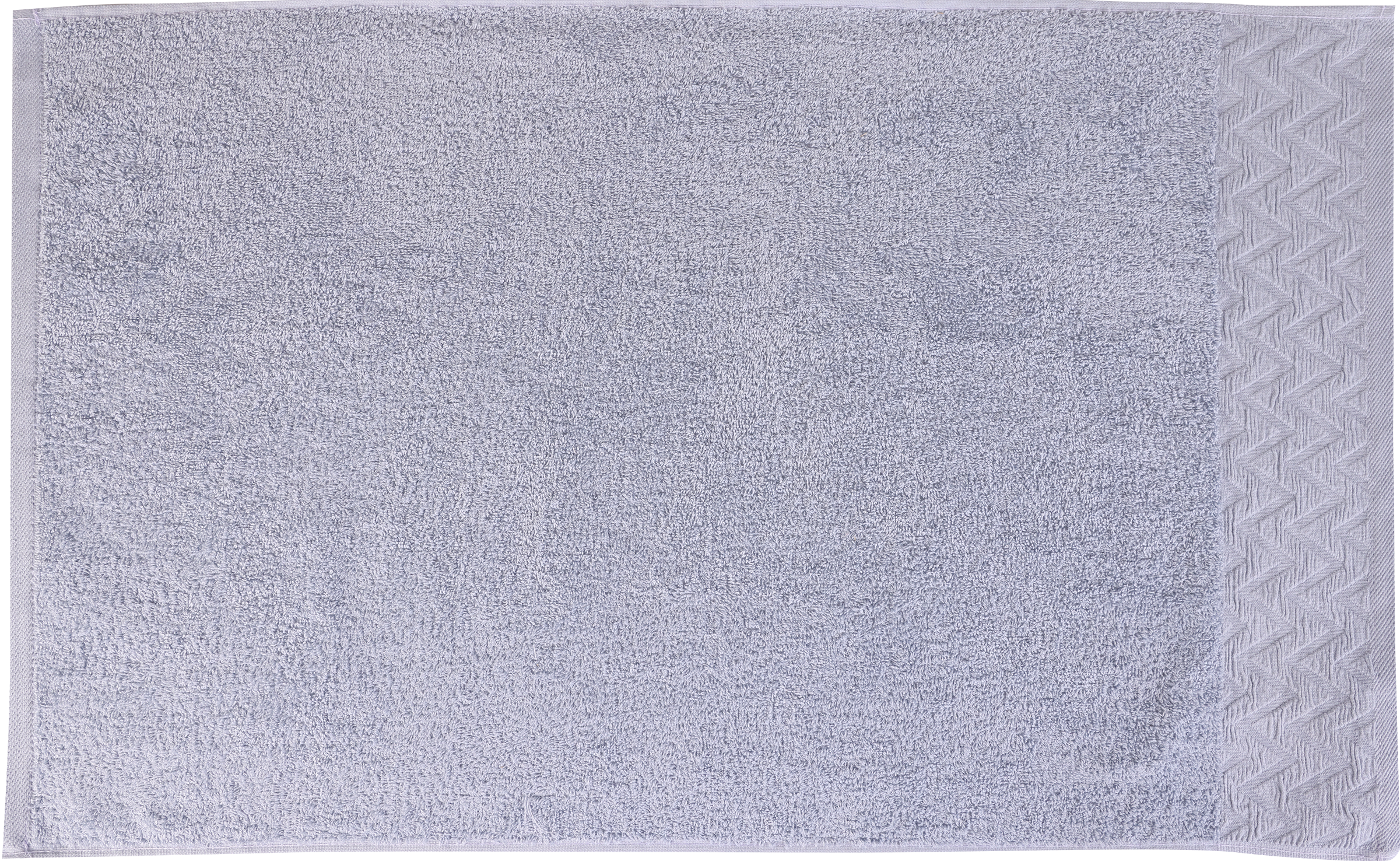 Изображение товара Махровое полотенце HOMECLUB Зигзаг 70х130см хлопок серо-голубое