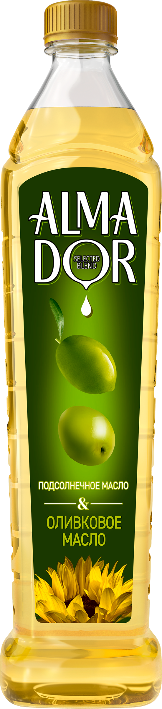Изображение товара Масло подсолнечное ALMADOR с добавлением оливкового, 750мл