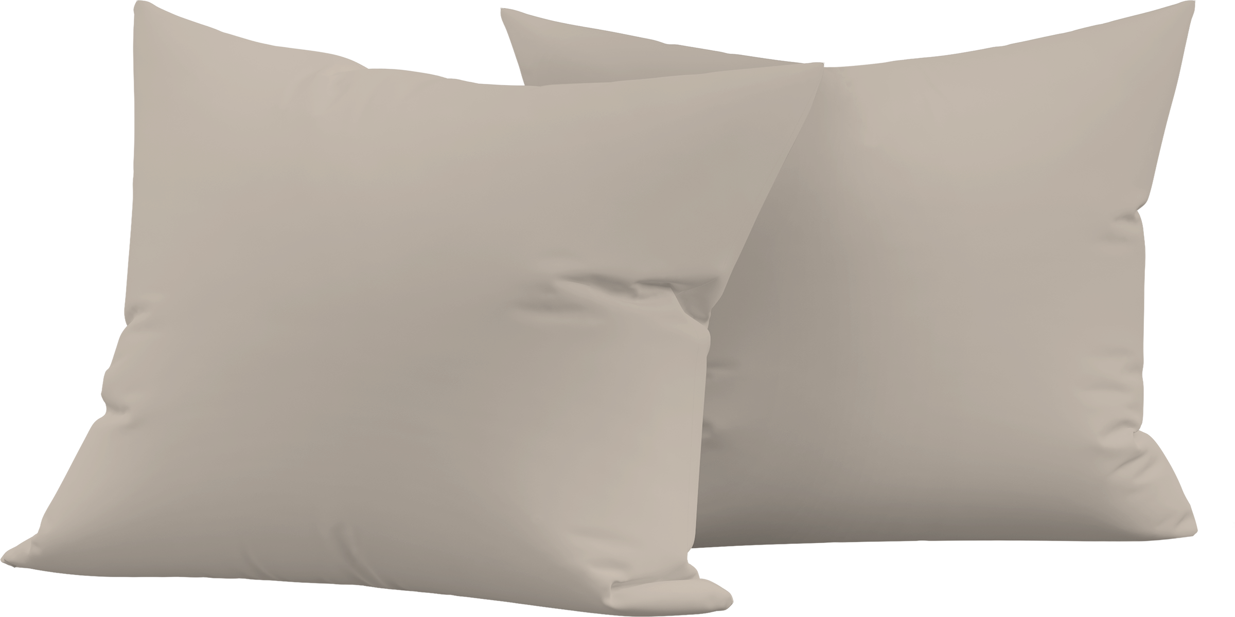 Изображение товара Набор наволочек HOMECLUB 50x70см жемчужный 2 шт хлопок сатин