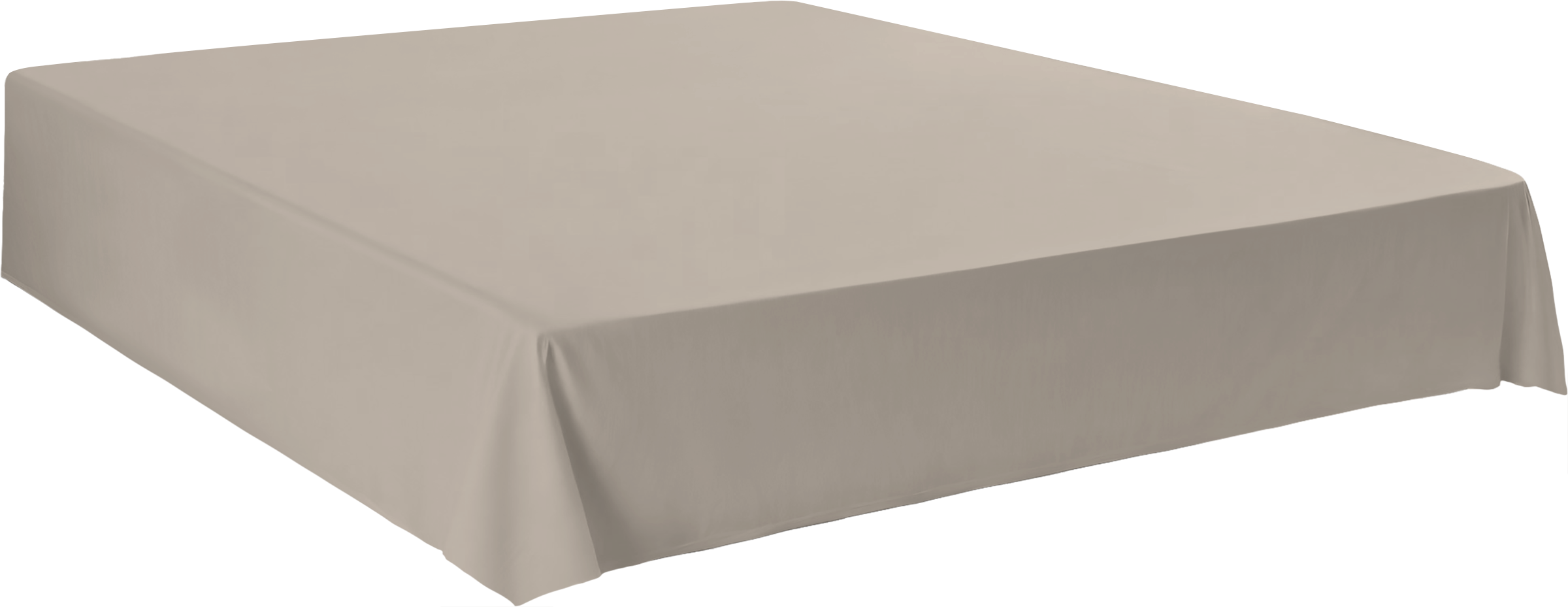 Изображение товара Простыня HOMECLUB 200х220/215см жемчужная хлопок сатин