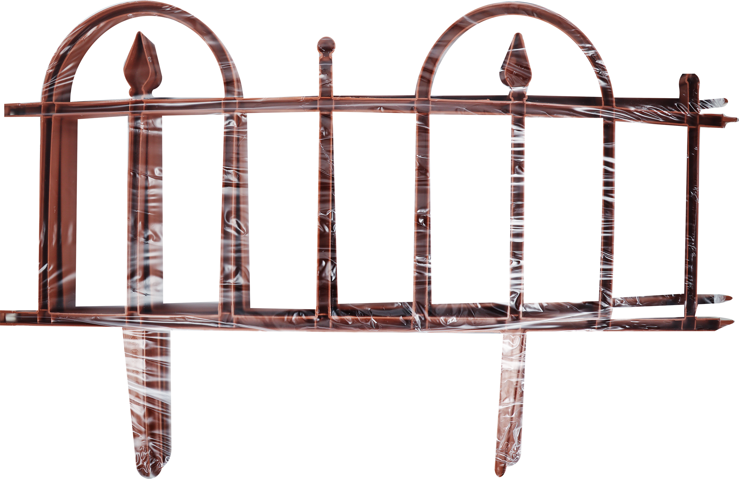 Изображение товара Ограждение садовое GIARDINO CLUB Заборчик 60х40см, цвет терракот, 4шт