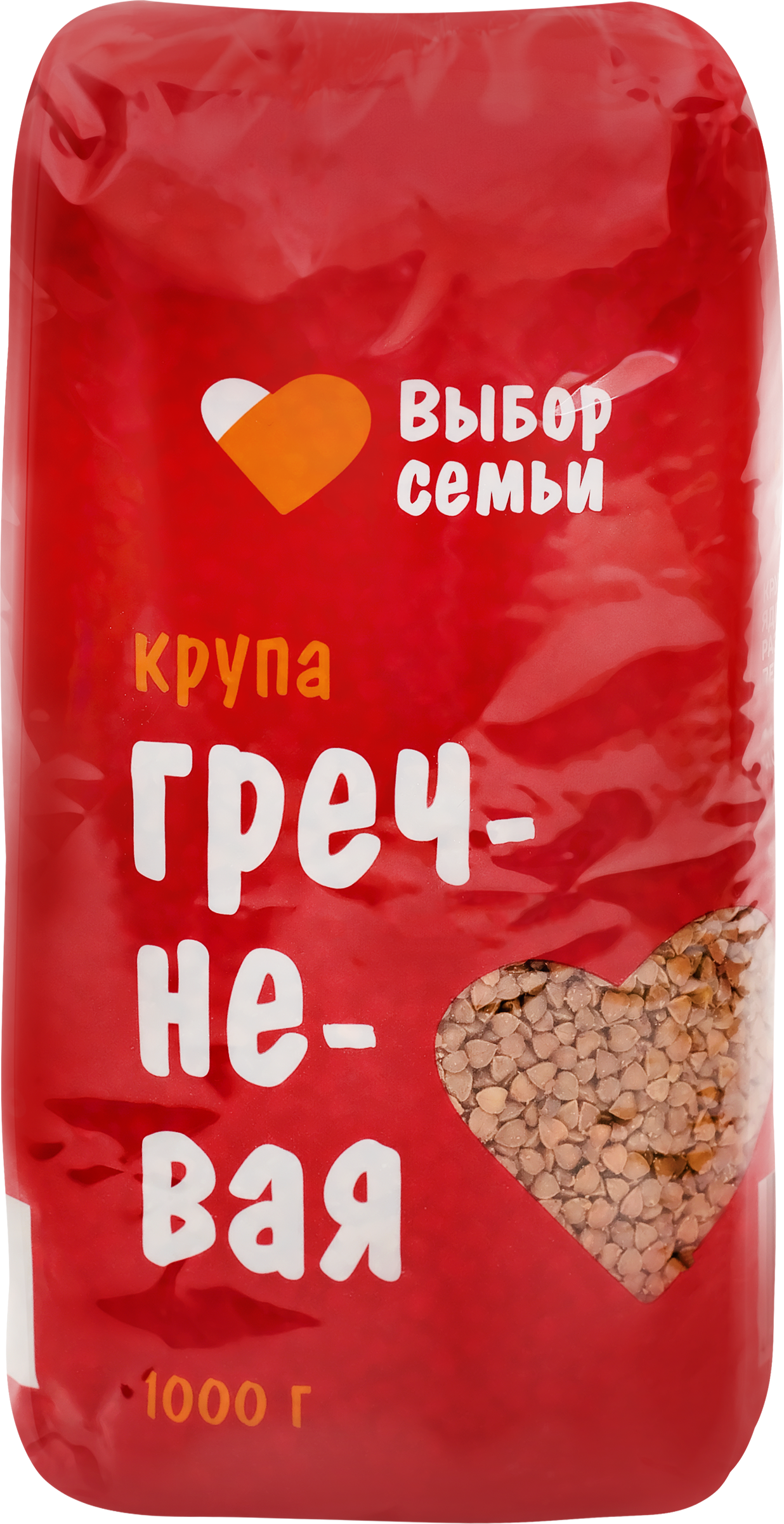 Изображение товара Крупа гречневая ВЫБОР СЕМЬИ 1-й сорт, 1кг