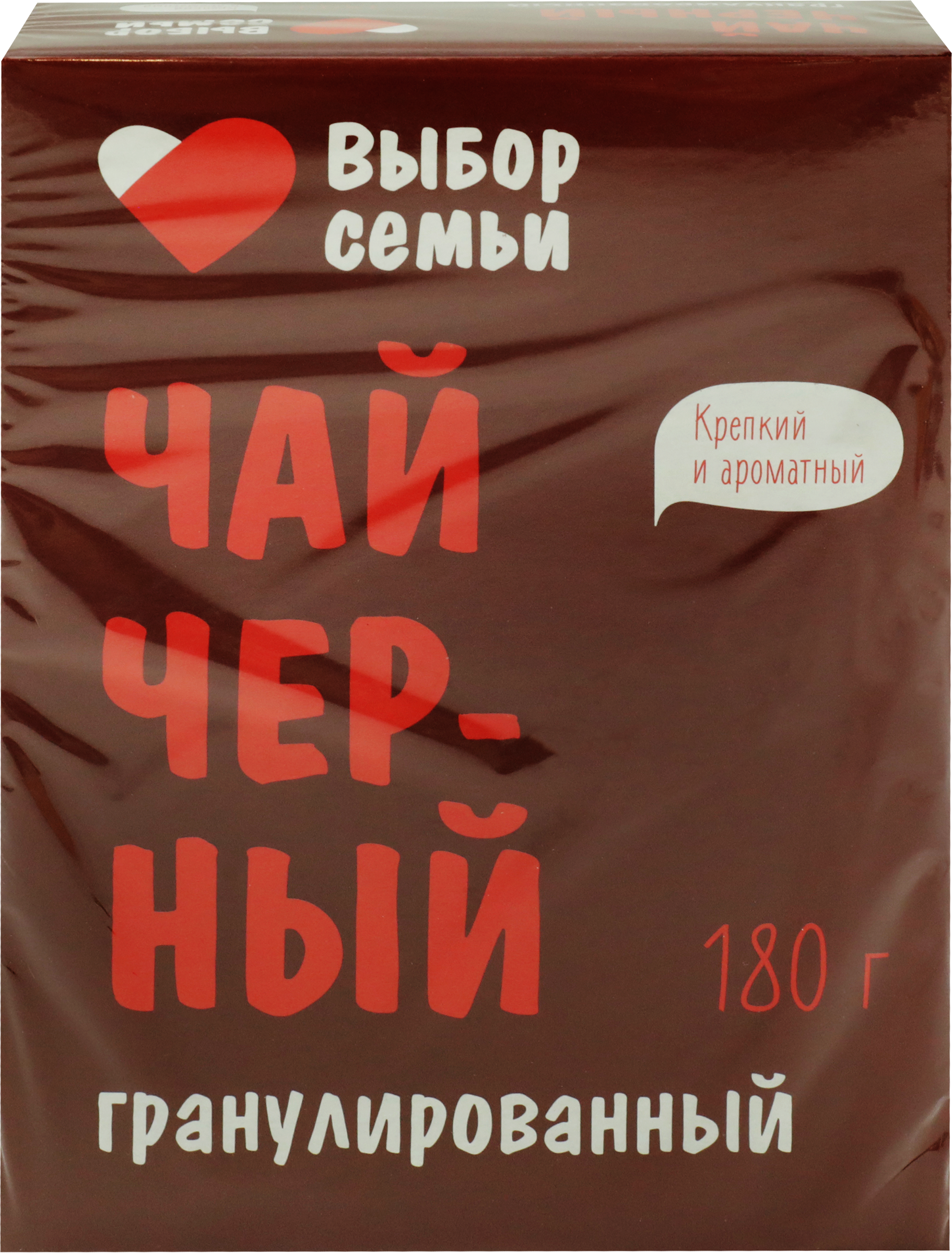 Изображение товара Чай черный ВЫБОР СЕМЬИ байховый гранулированный, 180г