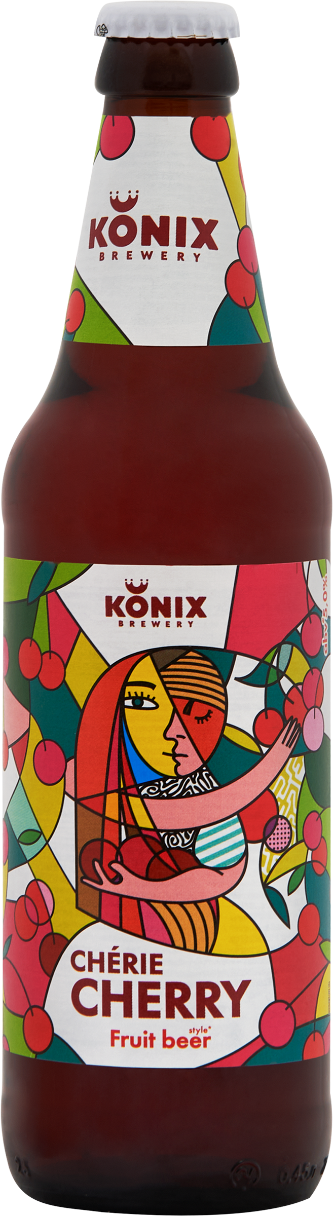 Изображение товара Напиток пивной KONIX BREWERY Cherie Cherry пастеризованный 5%, 0.45л