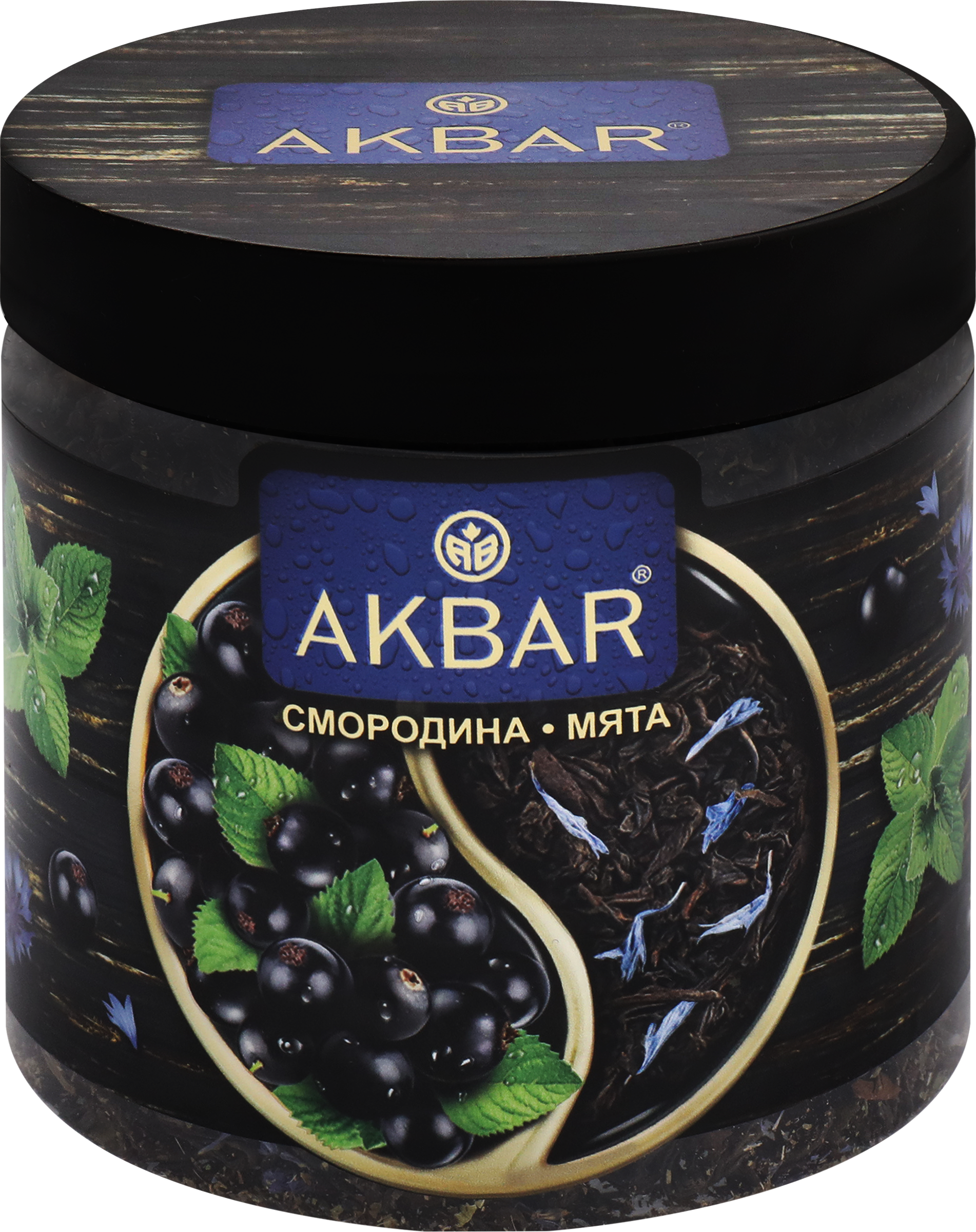 Изображение товара Чай черный AKBAR Смородина и мята, листовой, 100г