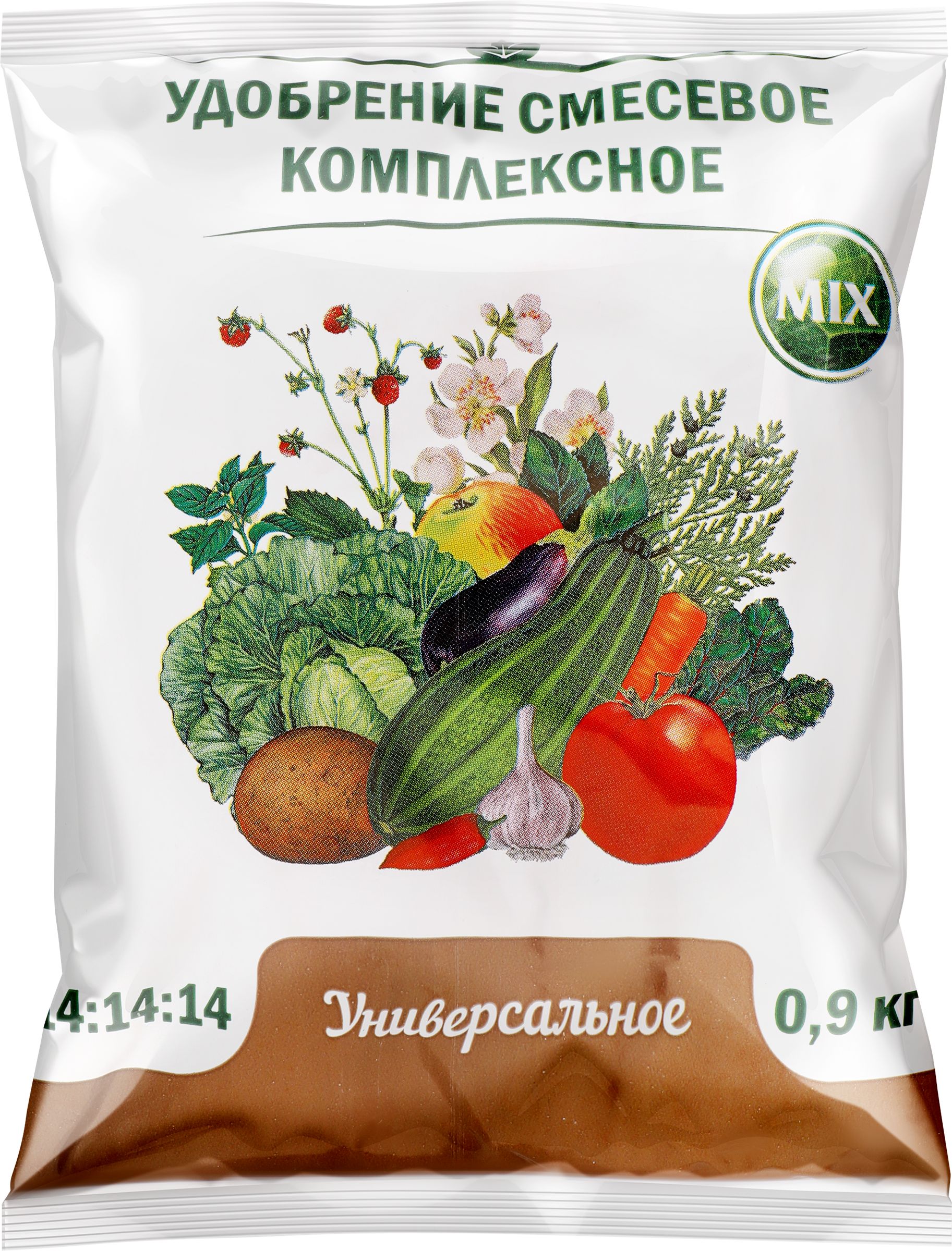 Изображение товара Удобрение для цветов НОВ-АГРО минеральное N:P:K 14:14:14, Арт. НА56, 900г