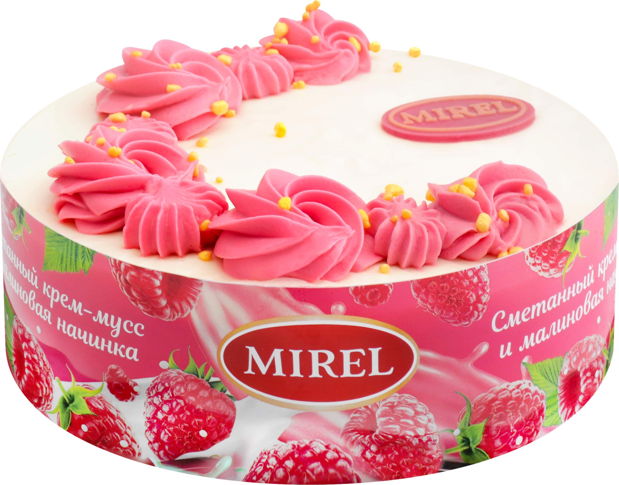 Изображение товара Торт MIREL Малиновый сметанник, 650г