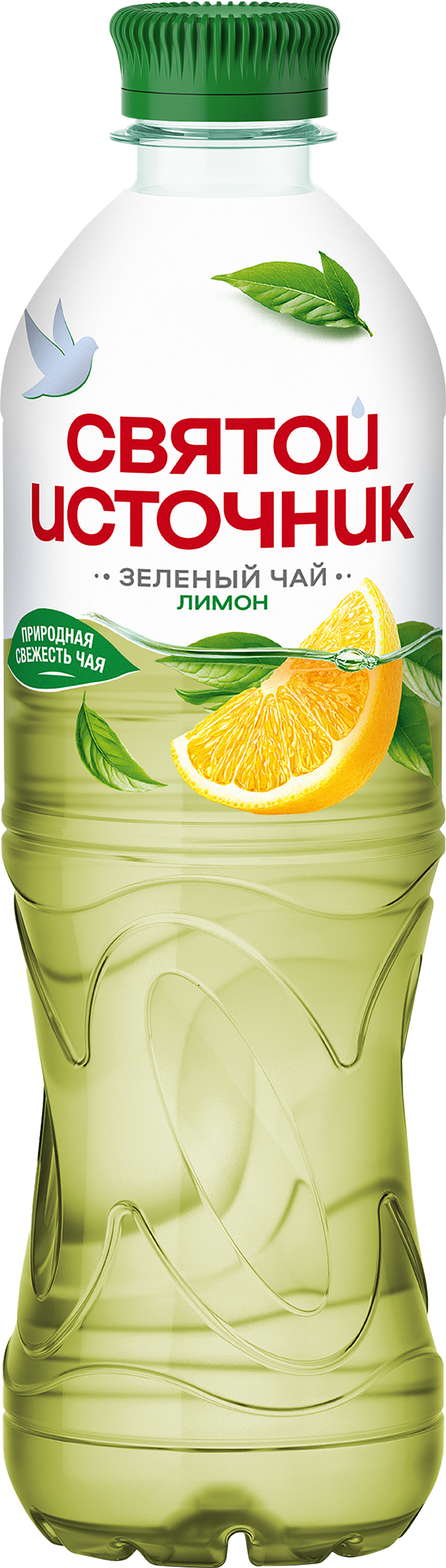 Изображение товара Напиток СВЯТОЙ ИСТОЧНИК Зеленый чай Лимон негазированный, 0.5л