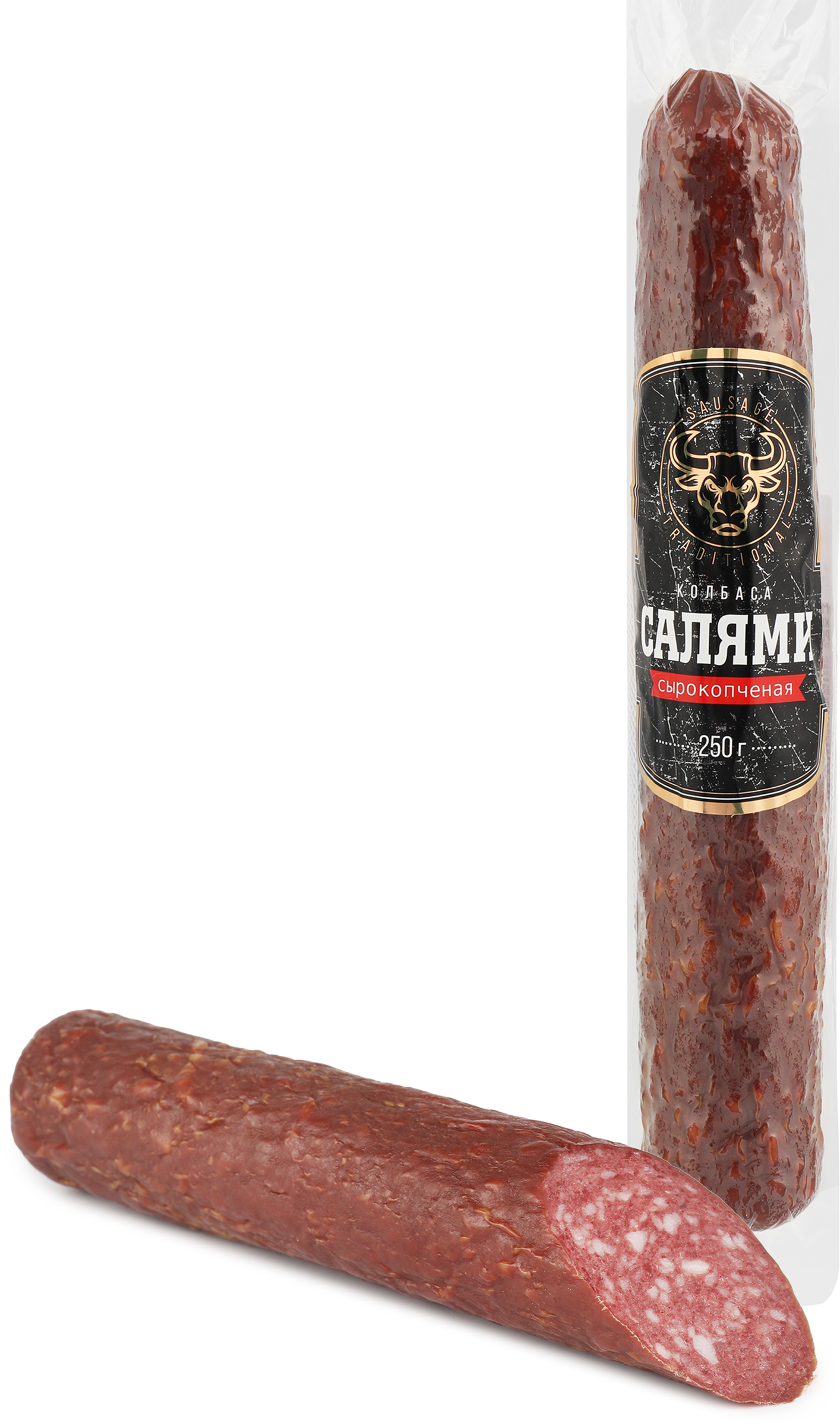 Изображение товара Колбаса сырокопченая SAUSAGE TRADITIONAL Салями, 250г