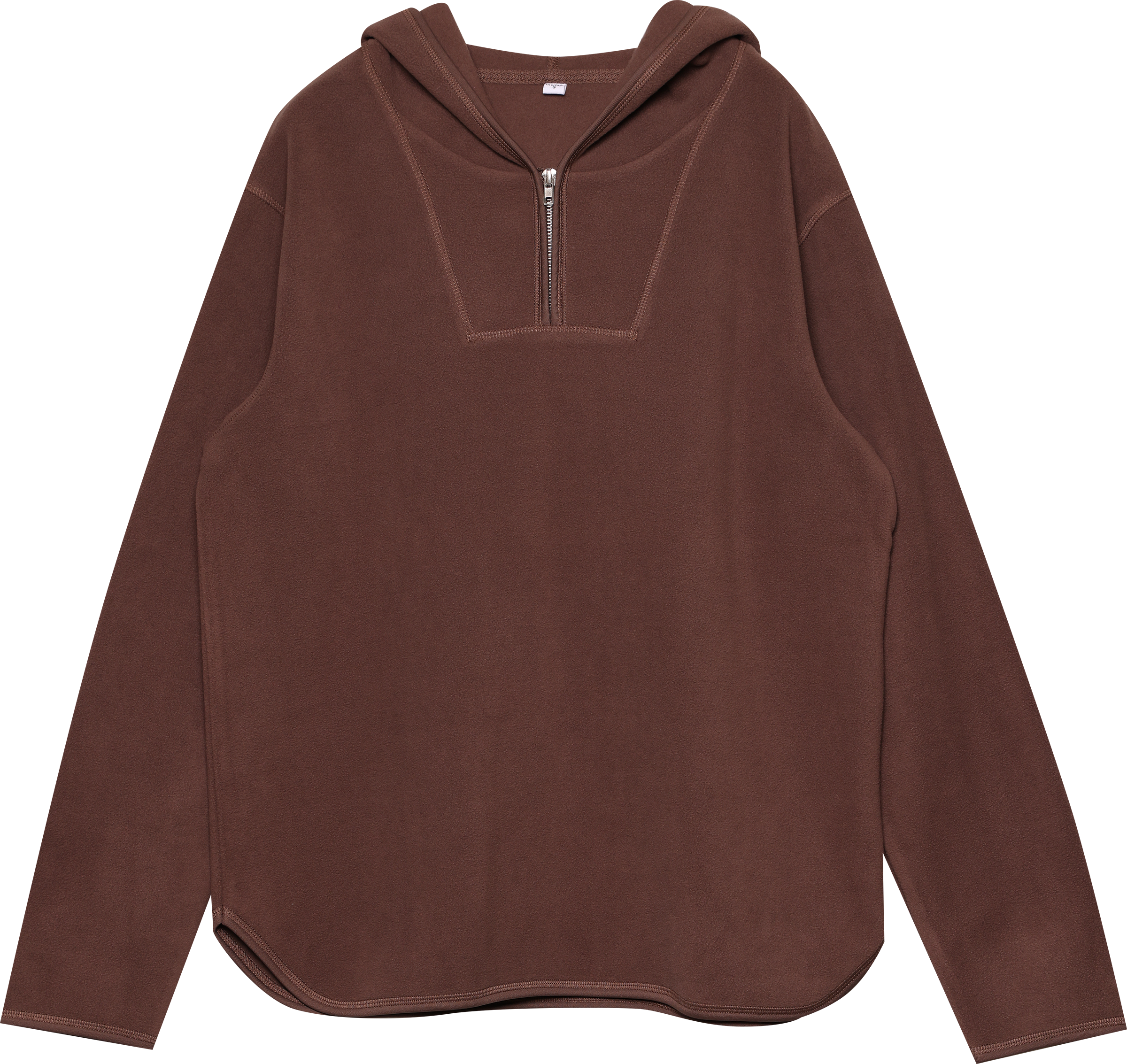 Изображение товара Женское худи INWIN коричневое с принтом размер S-XL