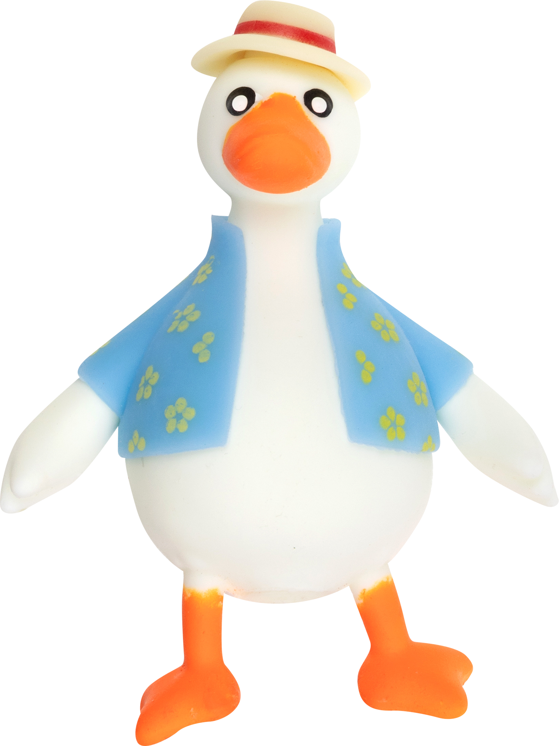 Изображение товара Игрушка антистресс 1TOY Гусь в шляпе, 14 см, для детей и взрослых