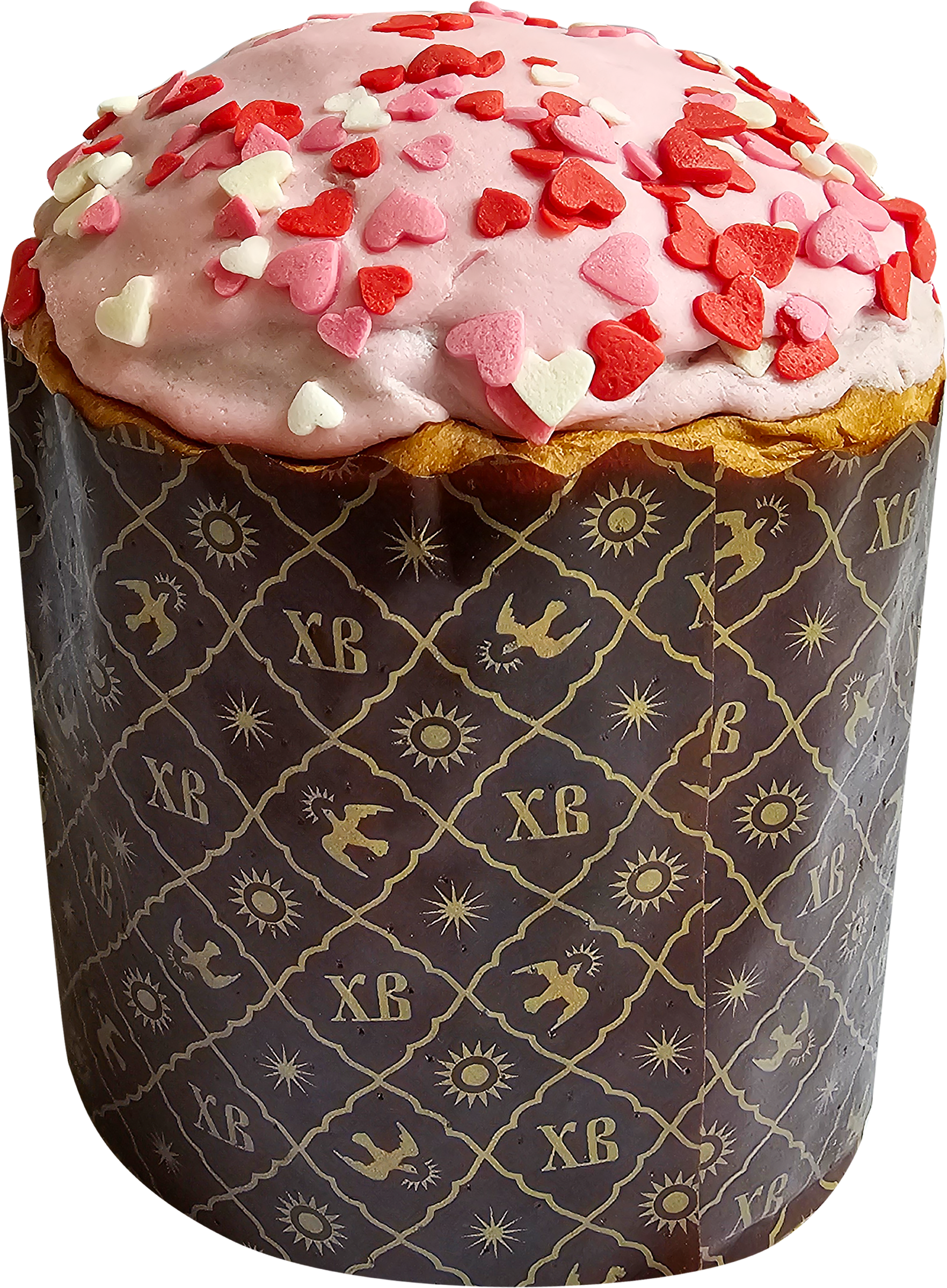 Изображение товара Кулич АРНАУТ Розовая радость с кусочками шоколада, 160г