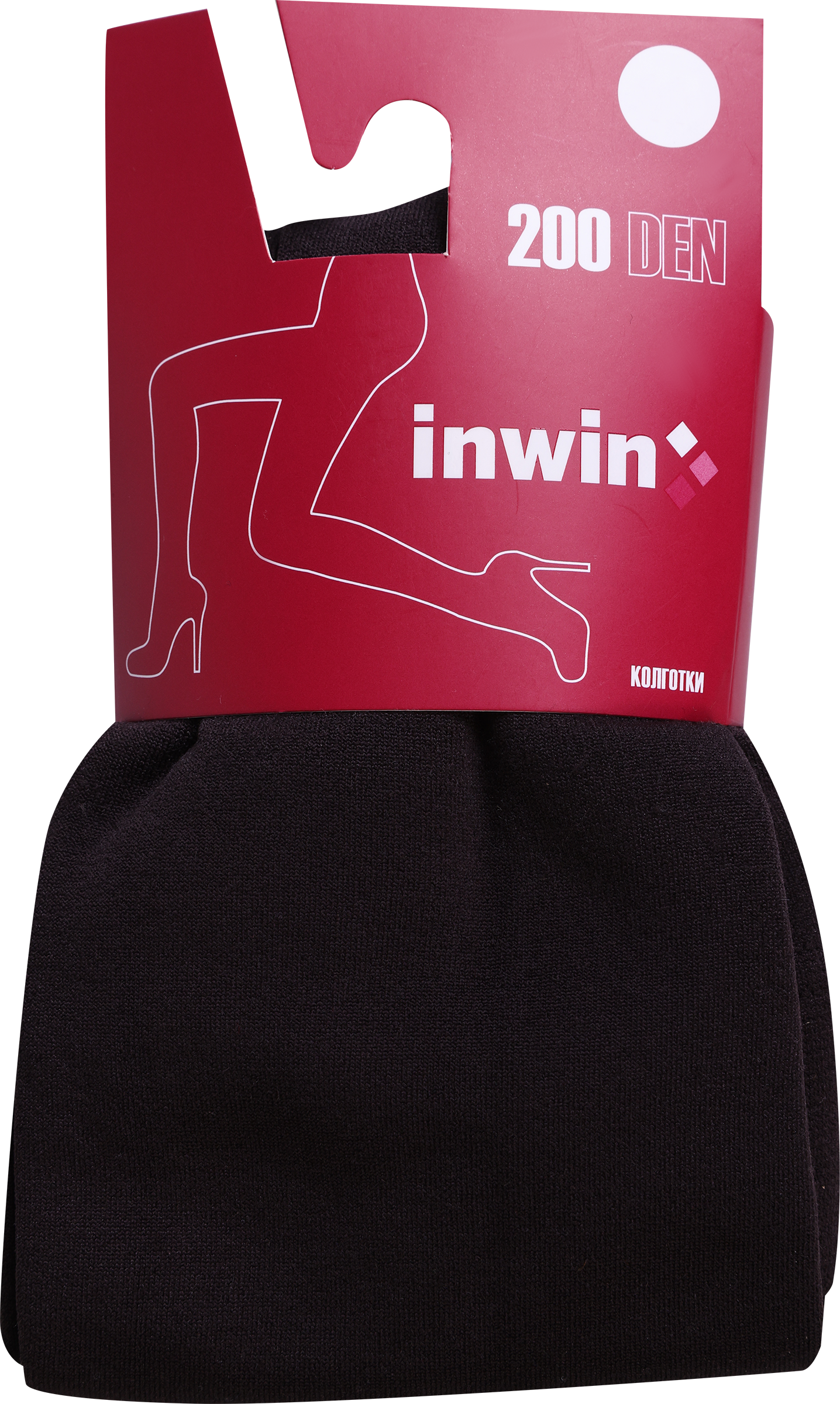 Изображение товара Женские колготки INWIN 200 den коричневые Мокко утепленные зимние