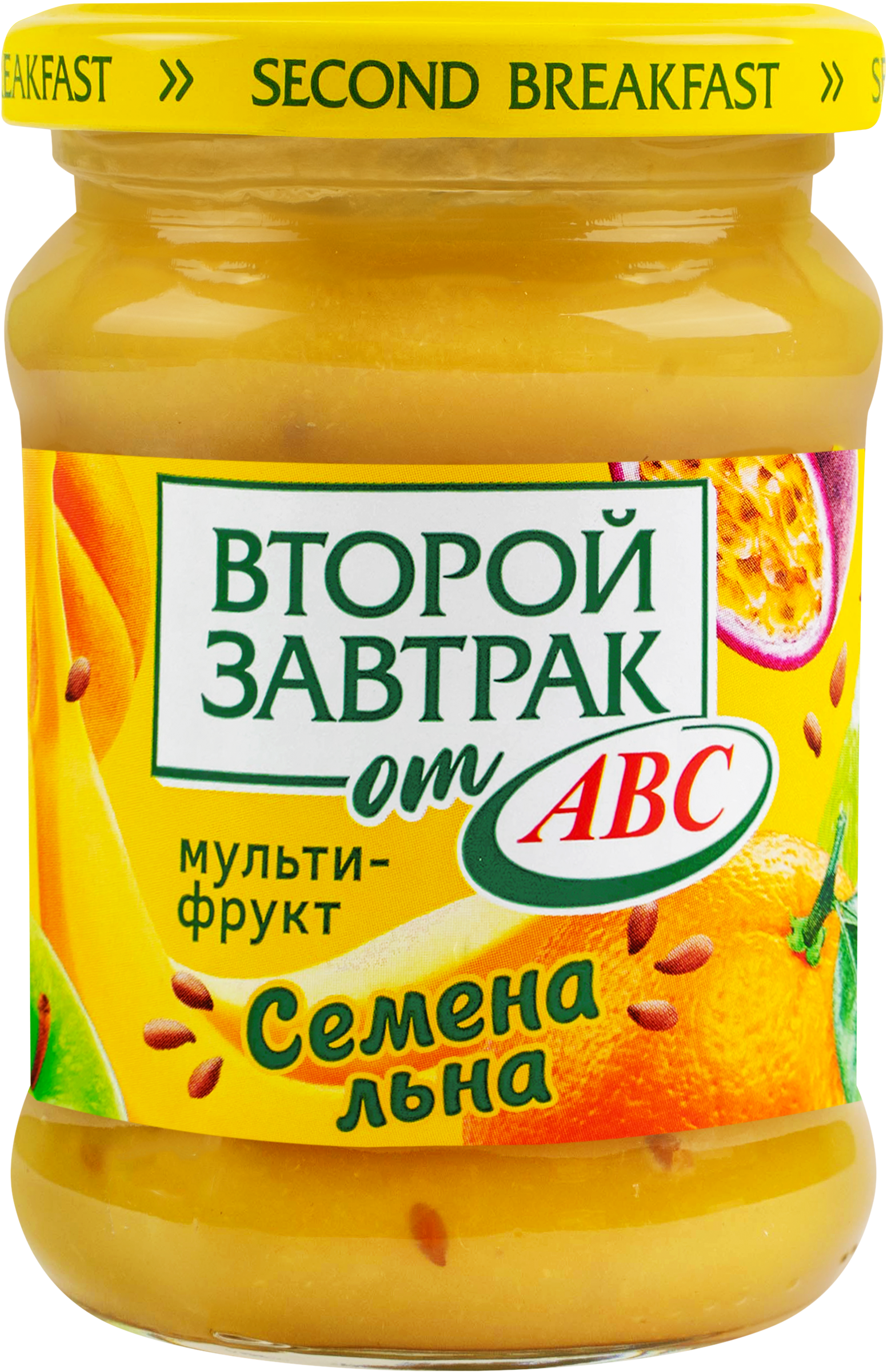 Изображение товара Десерт фруктово-злаковый ВТОРОЙ ЗАВТРАК ОТ ABC Мультифруктовый, с семенами льна, 250г