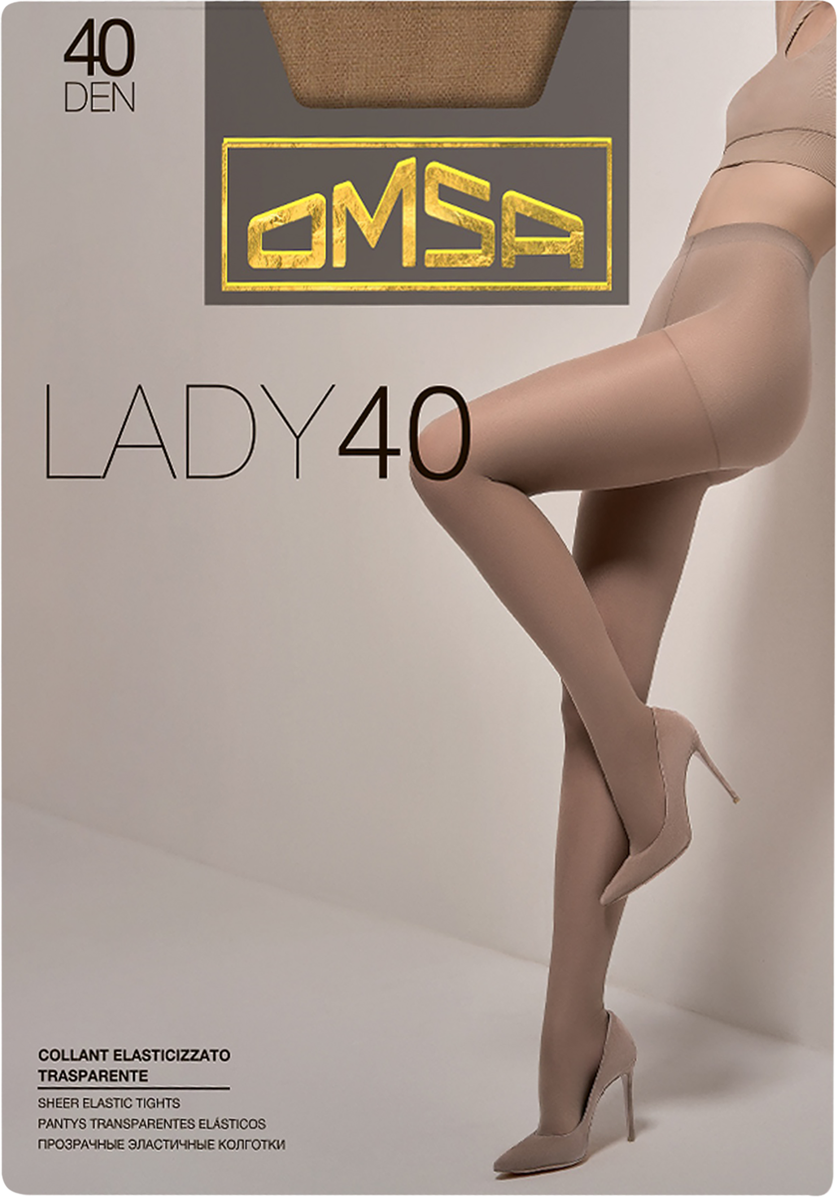 Изображение товара Женские колготки OMSA Lady 40 den Daino плоские и удобные