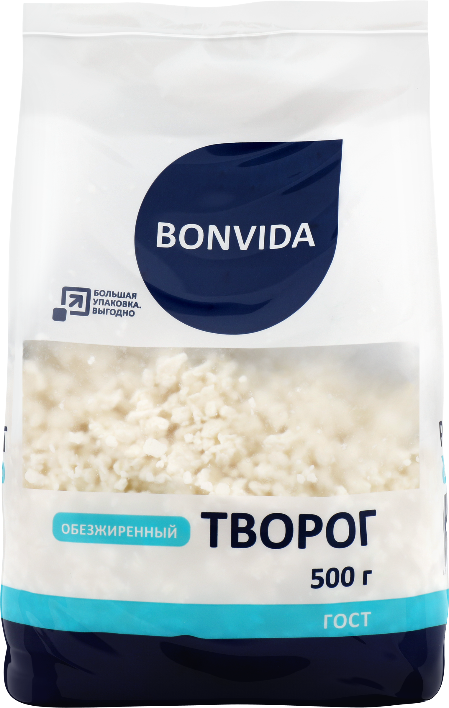 Изображение товара Творог BONVIDA обезжиренный без змж 500г