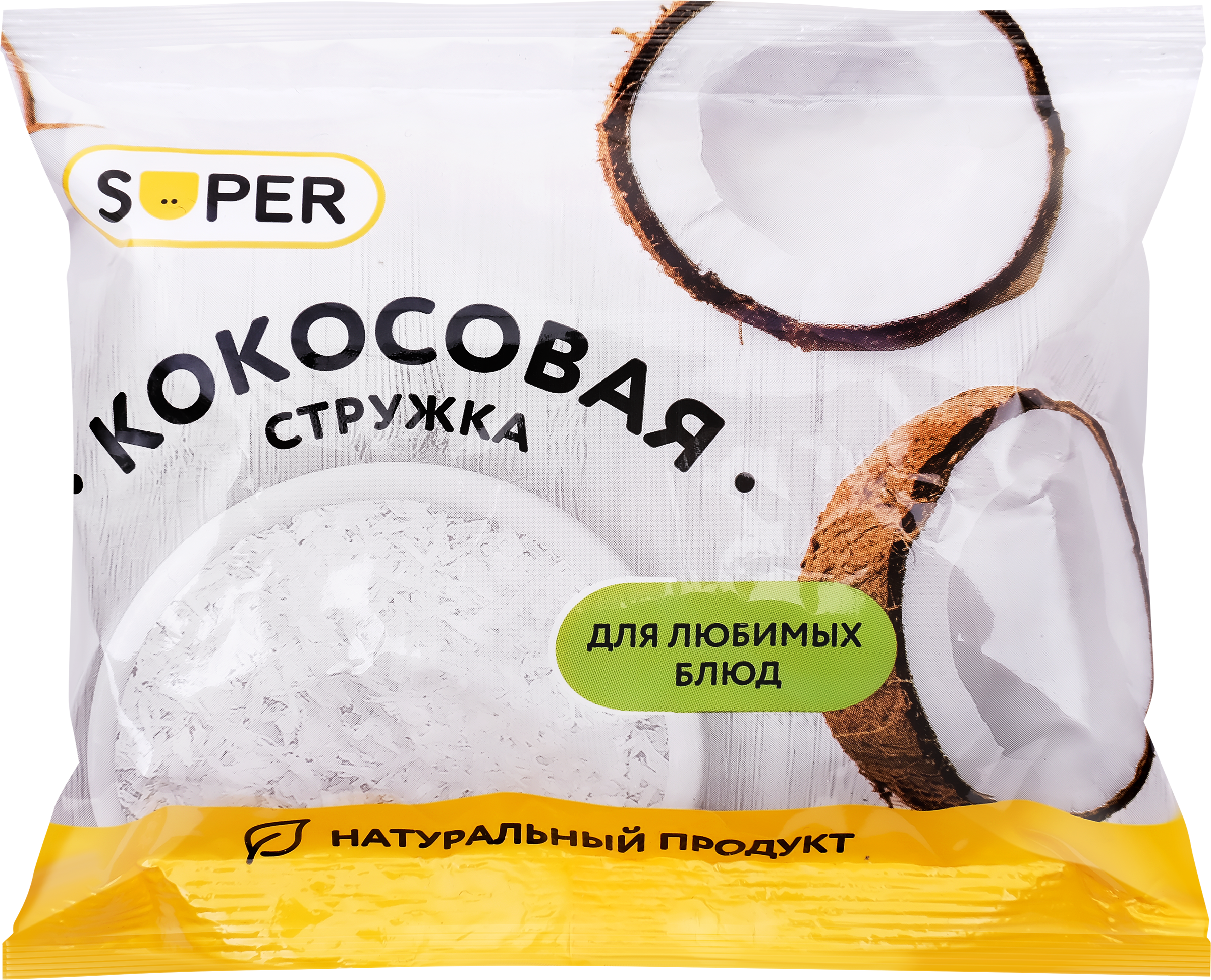 Изображение товара Кокосовая стружка SUPER 40г для украшения и выпечки натуральный продукт