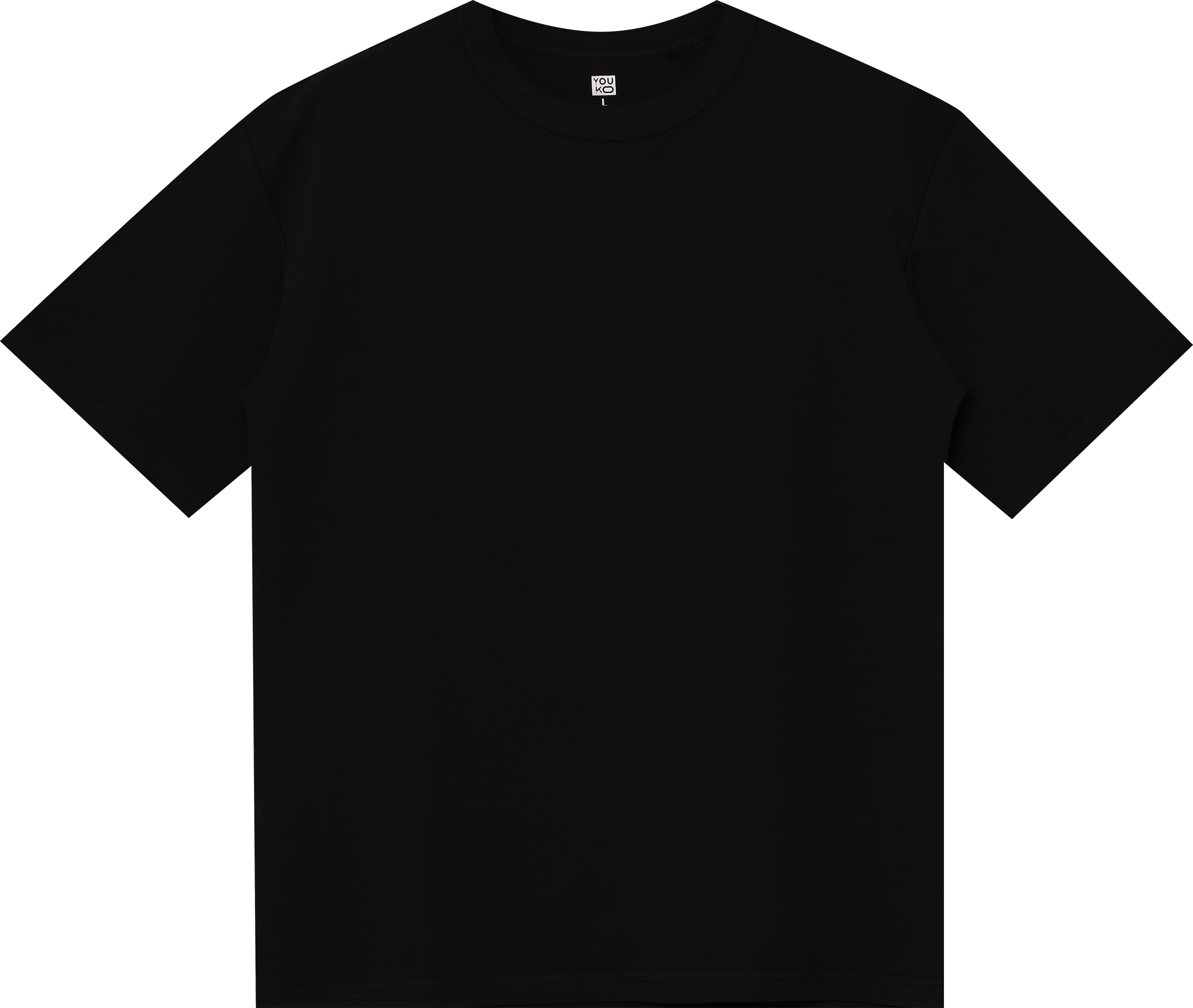 Изображение товара Мужская футболка INWIN из плотного хлопка черная арт YK-4