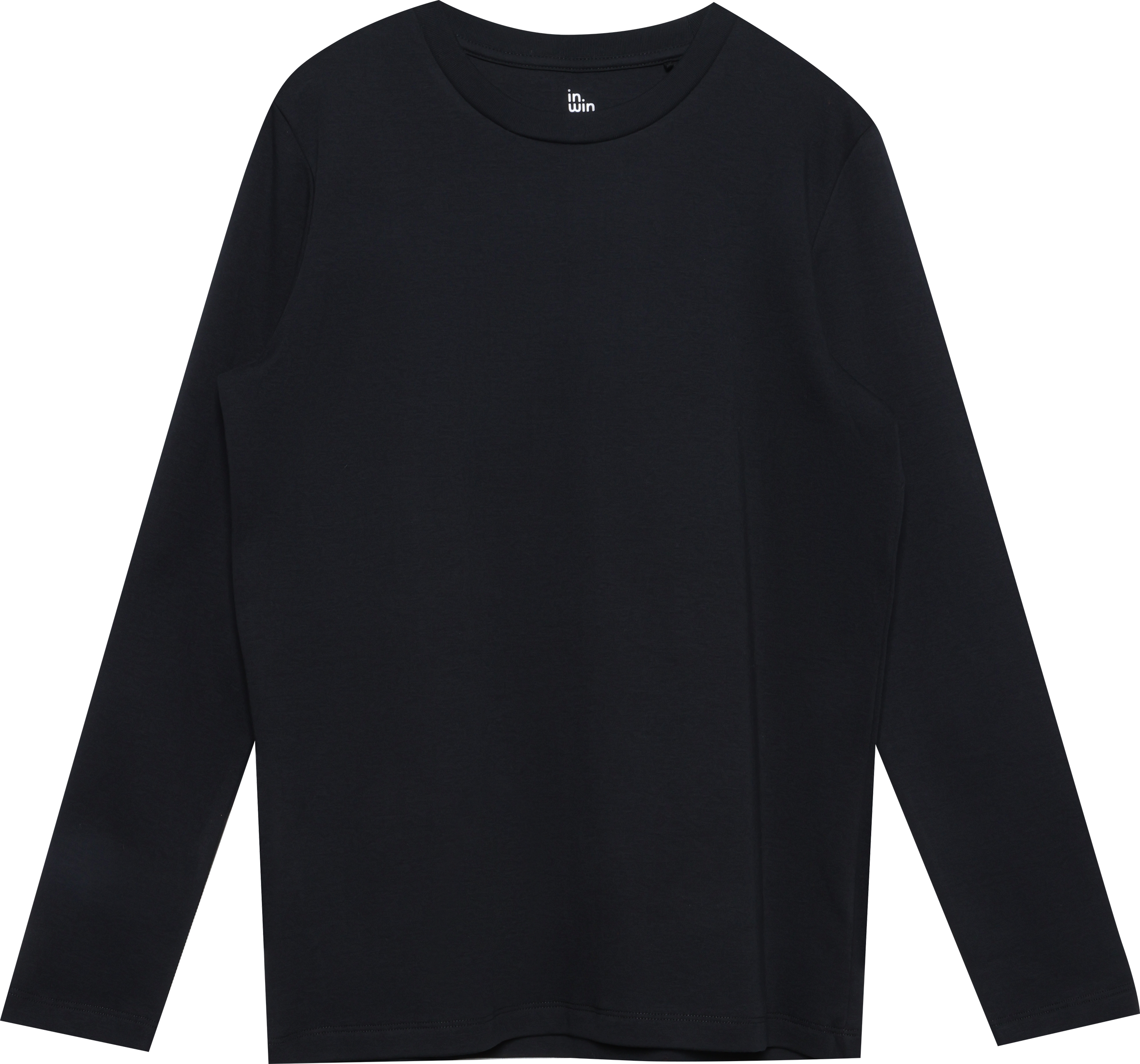 Изображение товара Женский лонгслив INWIN из хлопка черный для холодной погоды