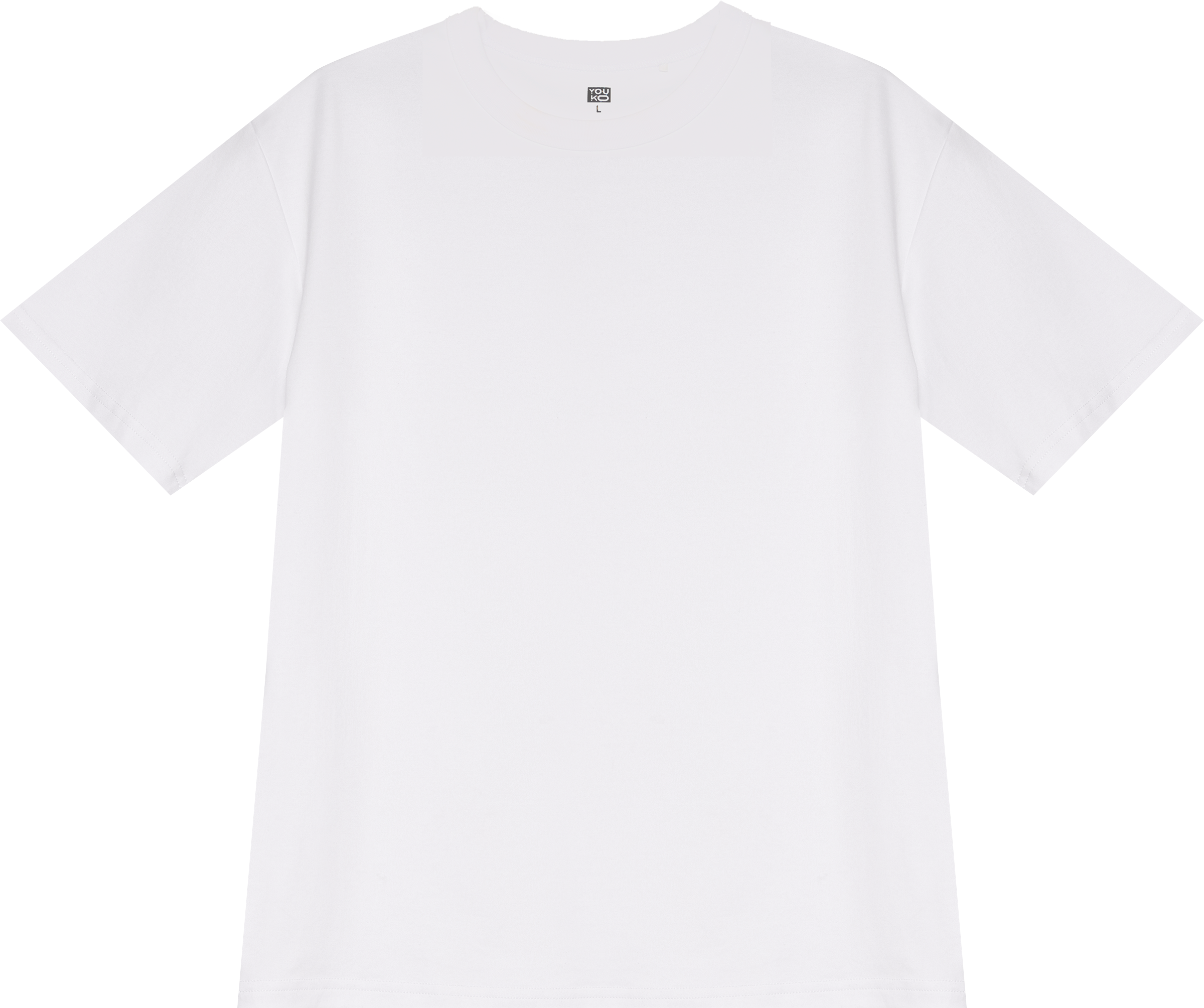 Изображение товара Мужская футболка INWIN из плотного хлопка белая Арт YK-4