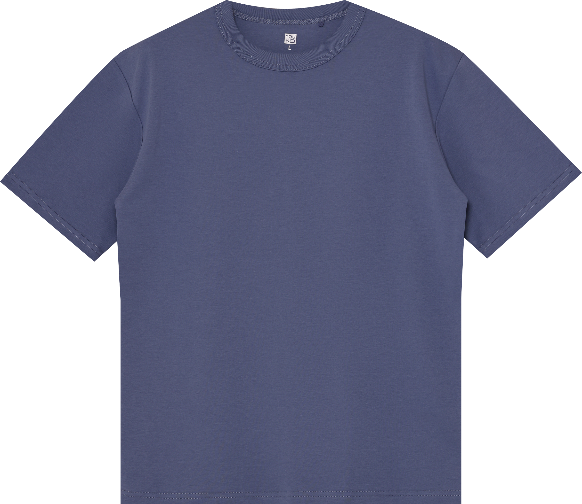 Изображение товара Футболка мужская INWIN синяя из плотного хлопка Арт. YK-4