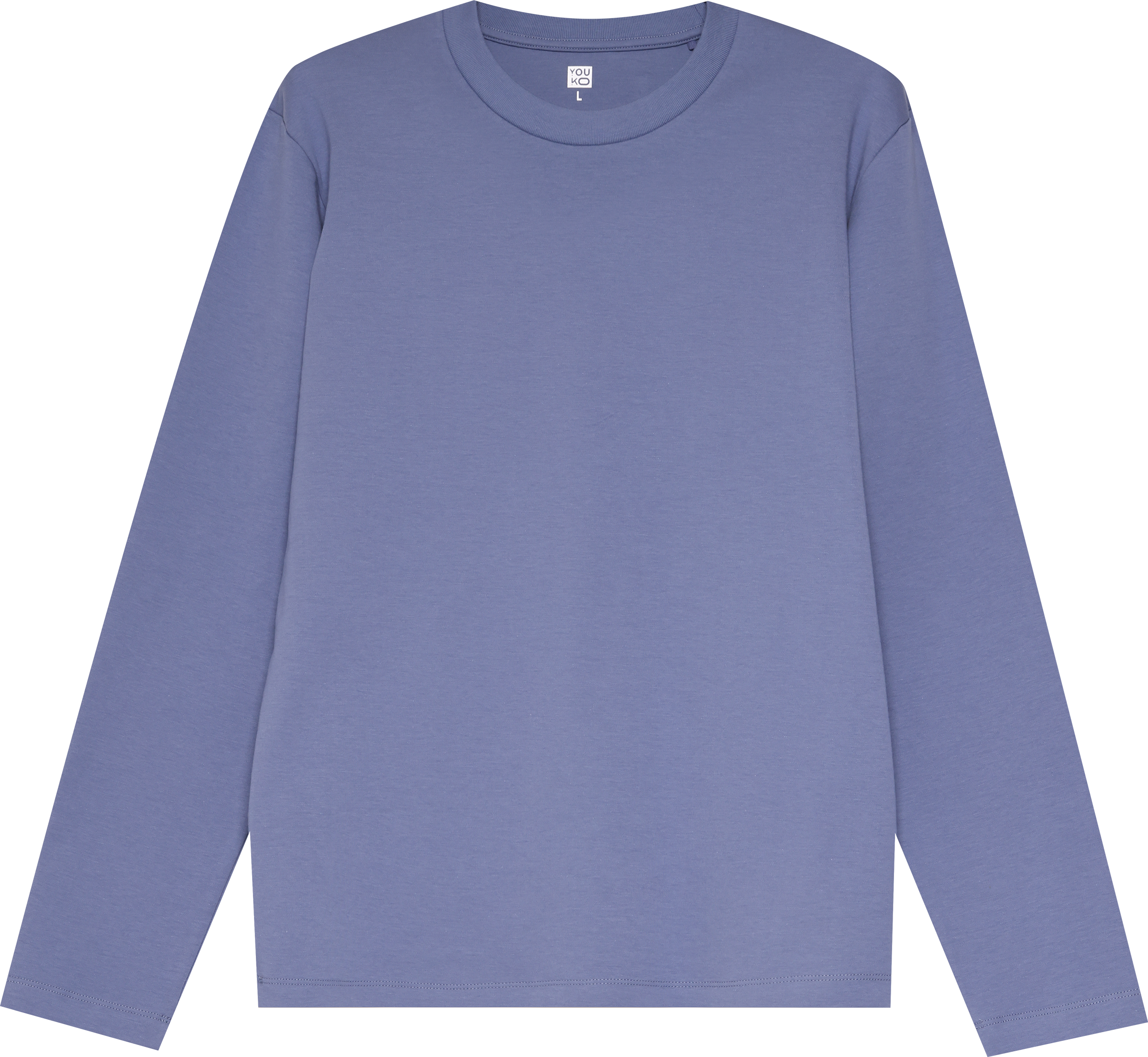 Изображение товара Мужской лонгслив INWIN из плотного хлопка синий Арт. YK-5