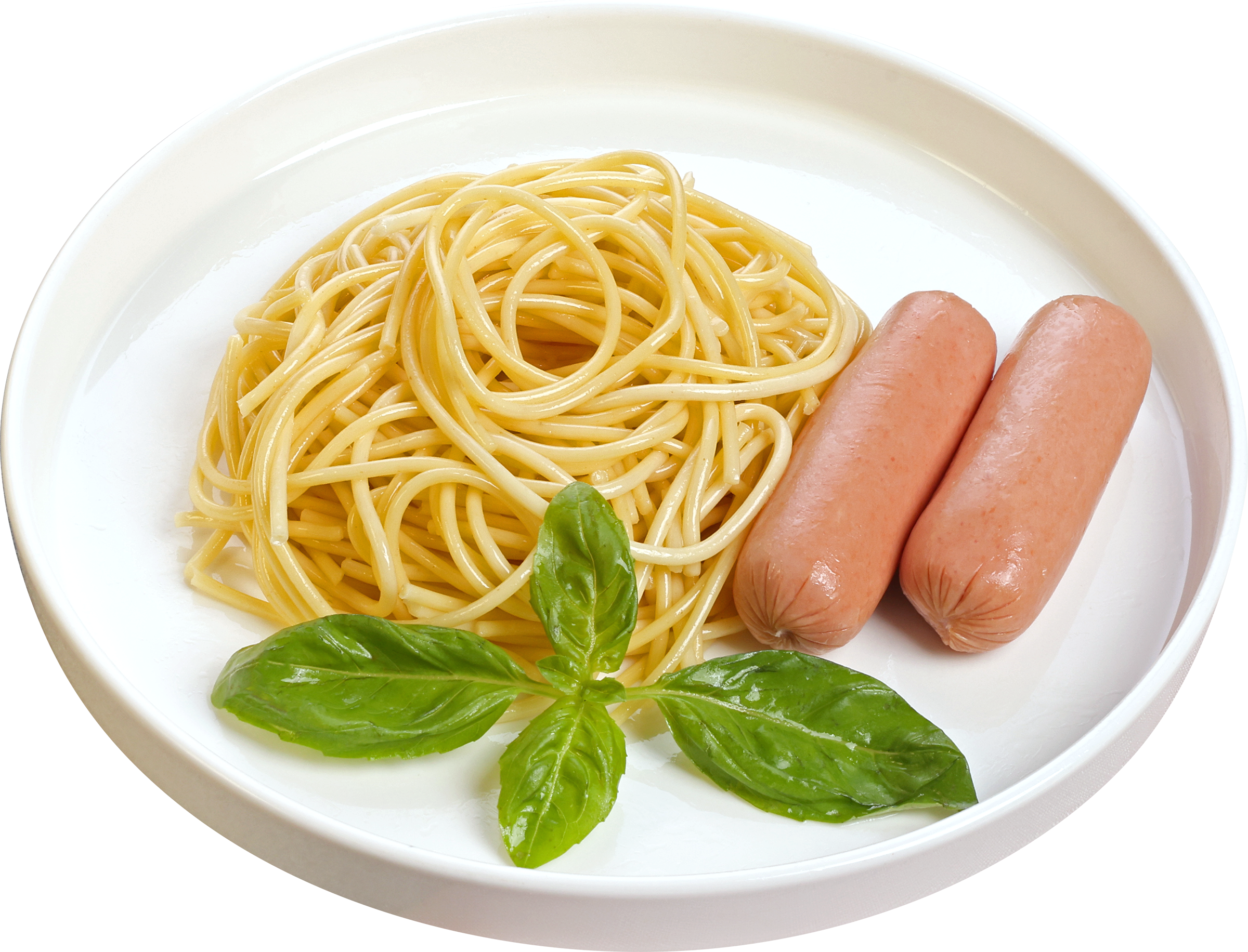 Изображение товара Спагетти с сосиской 200г готовое охлажденное блюдо ЛЕНТА FRESH