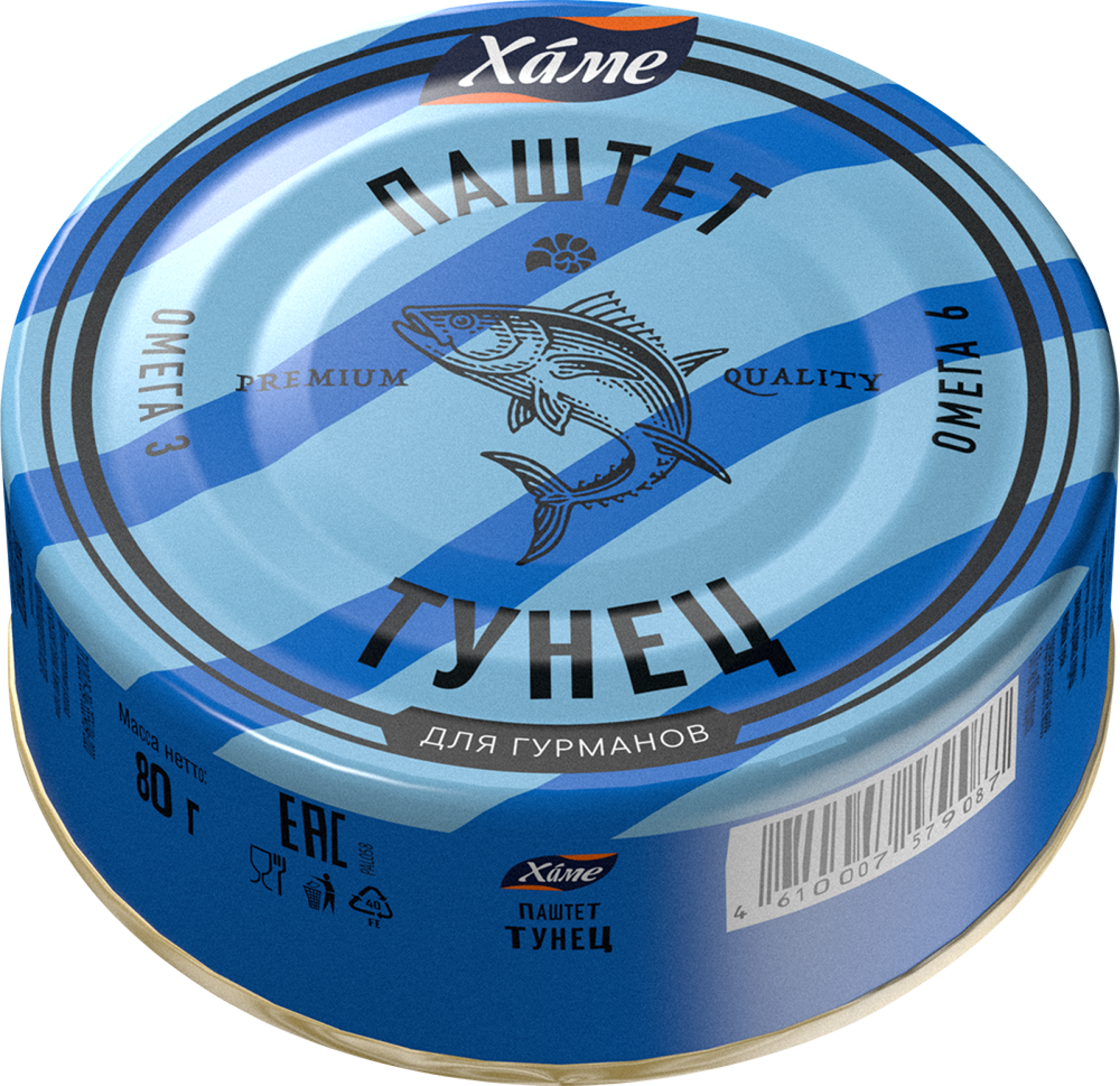 Изображение товара Паштет рыбный ХАМЕ Тунец, 80г