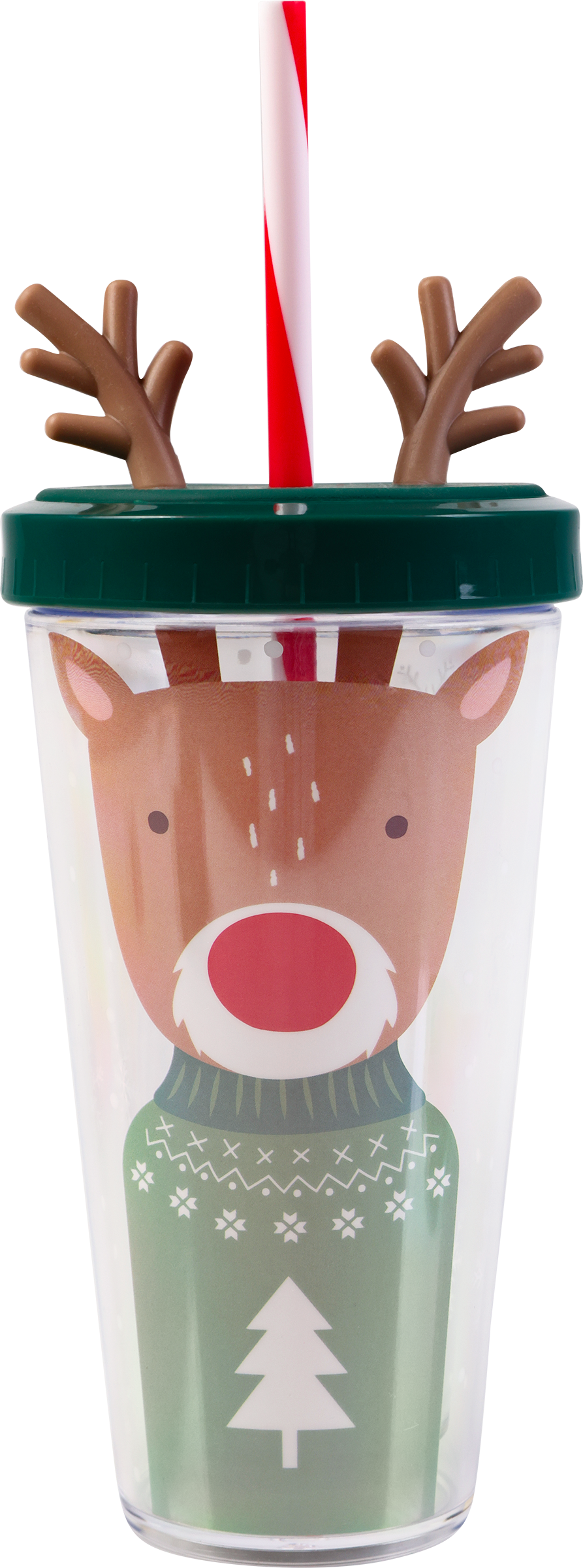 Изображение товара Стакан HOMECLUB Animals с трубочкой 360мл пластик дизайн