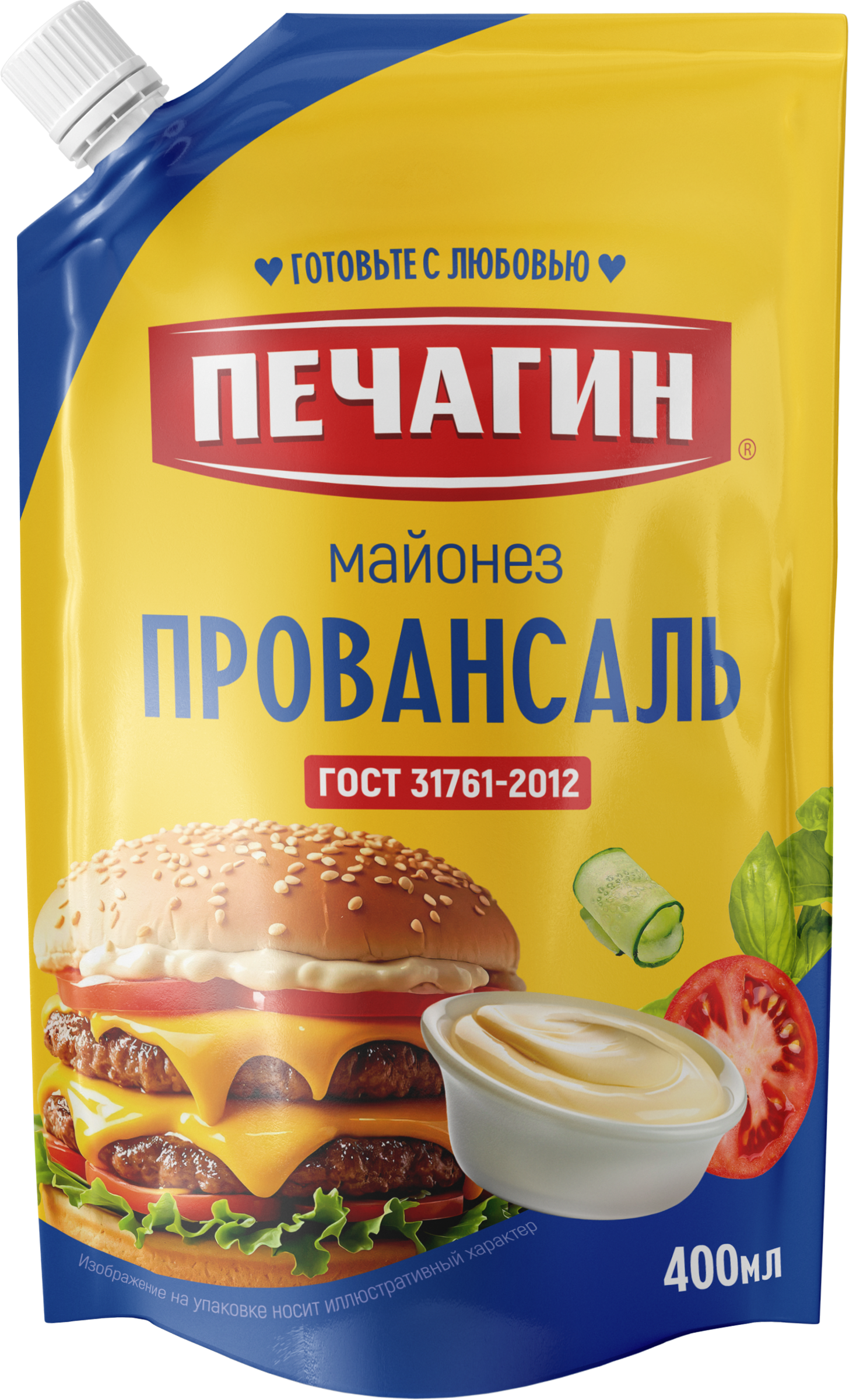 Изображение товара Майонез ПЕЧАГИН Провансаль 67% в объёме 400 мл