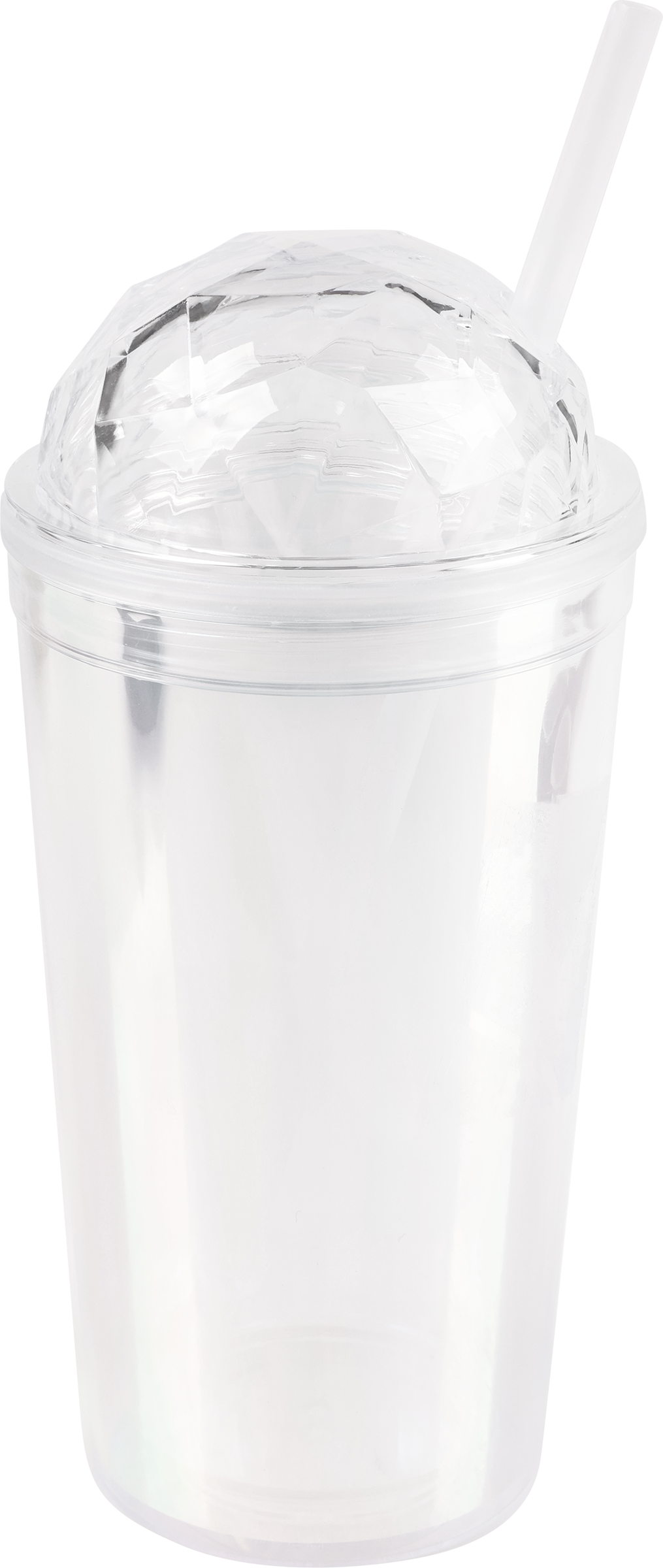 Изображение товара Стакан HOMECLUB Shiny с трубочкой пластик 450мл арт RL-134