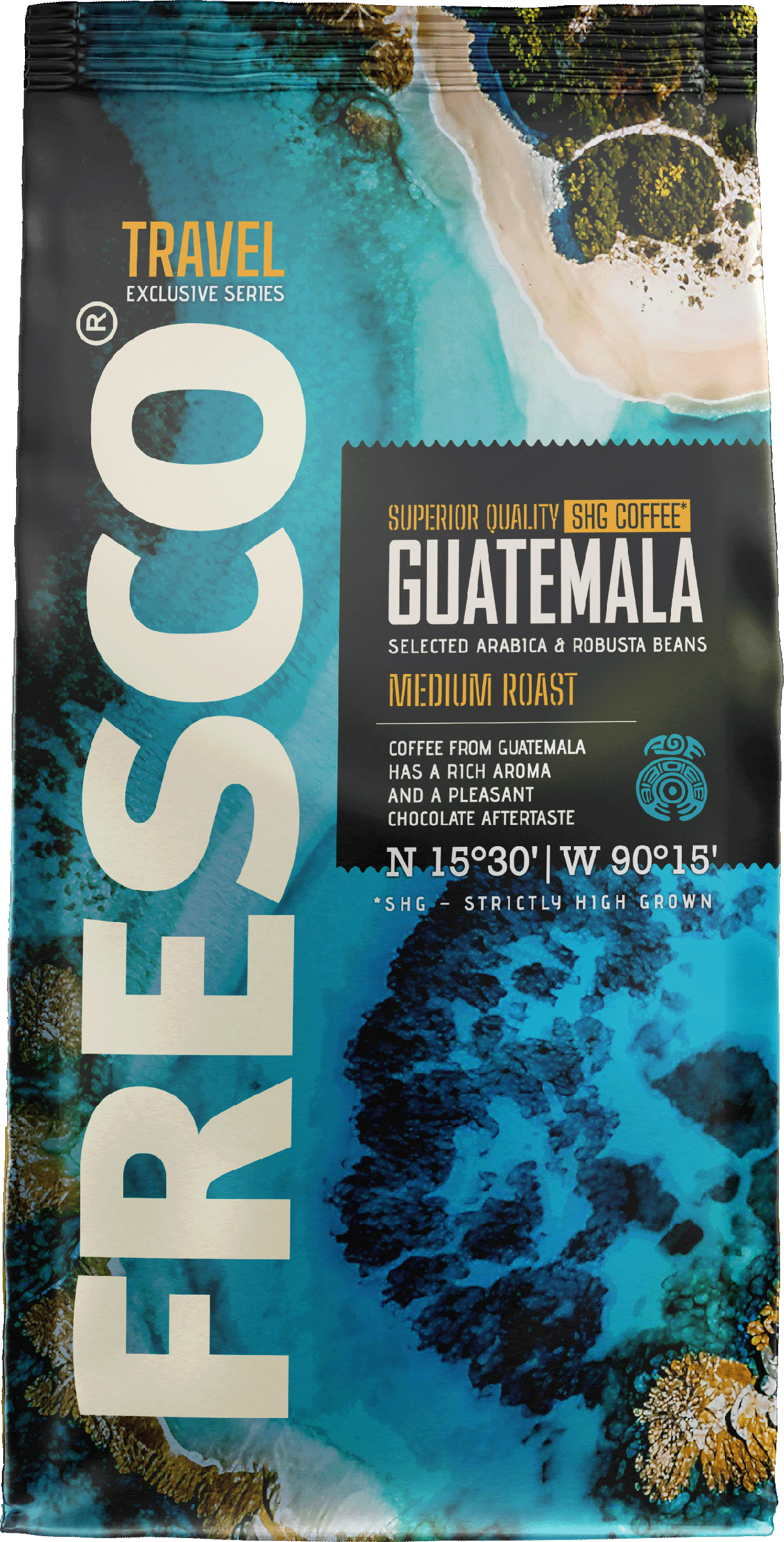 Изображение товара Кофе зерновой FRESCO Guatemala 900г натуральный среднеобжаренный