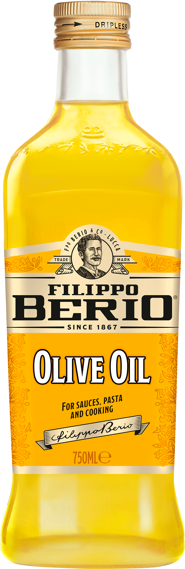Изображение товара Масло оливковое FILIPPO BERIO рафинированное 750 мл для готовки и заправки