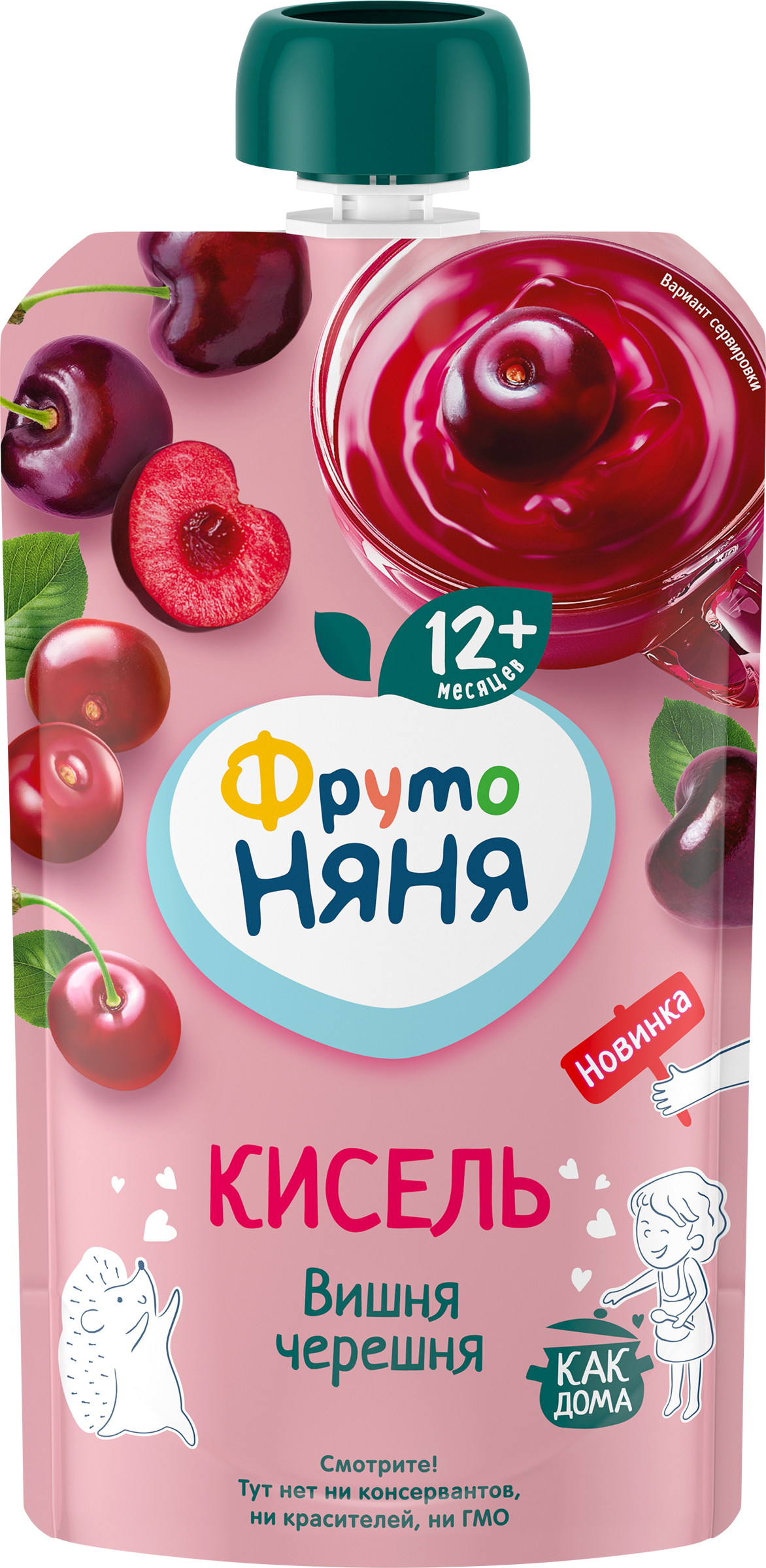 Изображение товара Кисель ягодный ФРУТОНЯНЯ Вишня, черешня, с 12 месяцев, 130г