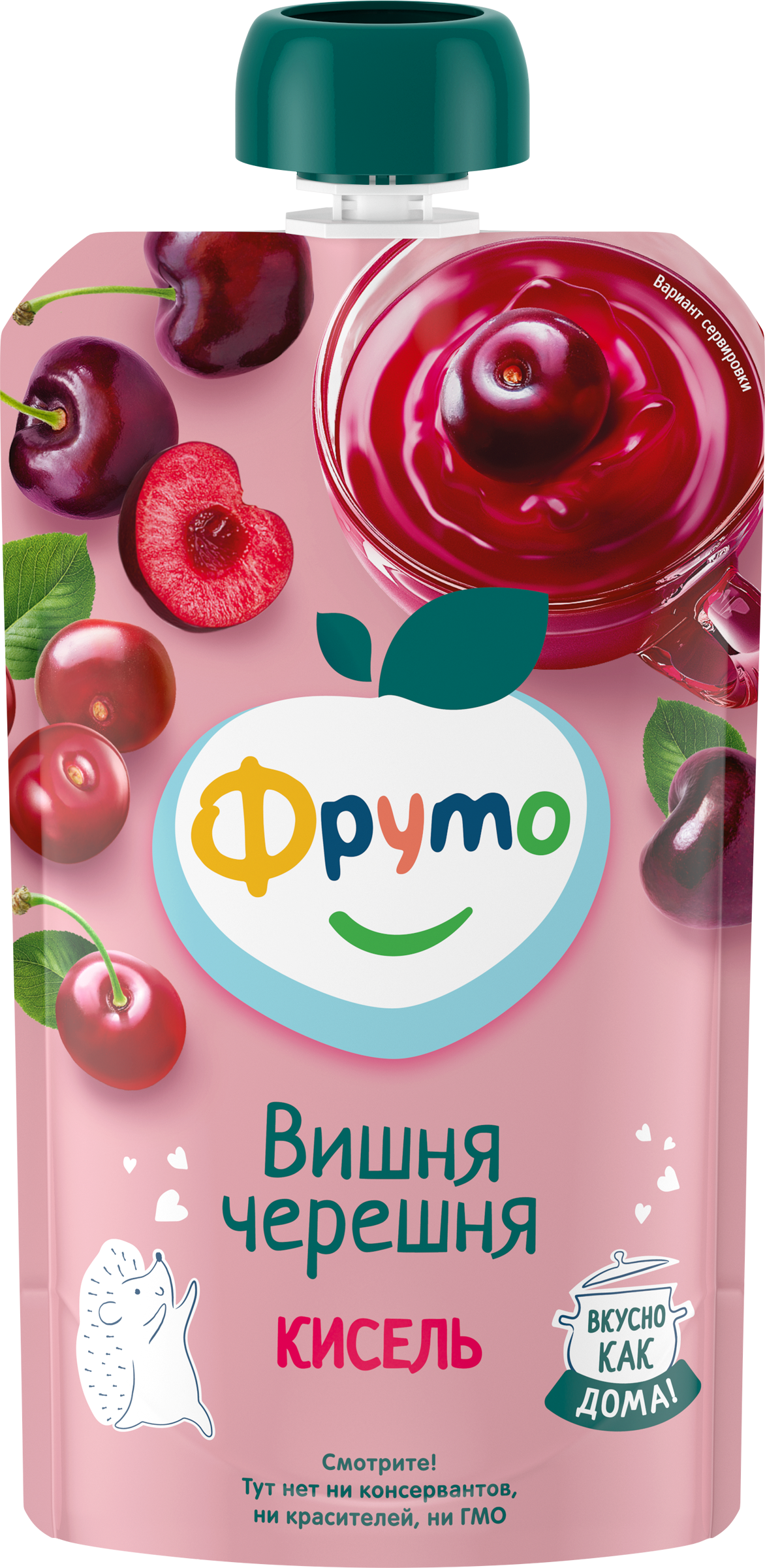 Изображение товара Детский ягодный кисель Вишня и Черешня ФРУТОНЯНЯ 130г с 12 месяцев