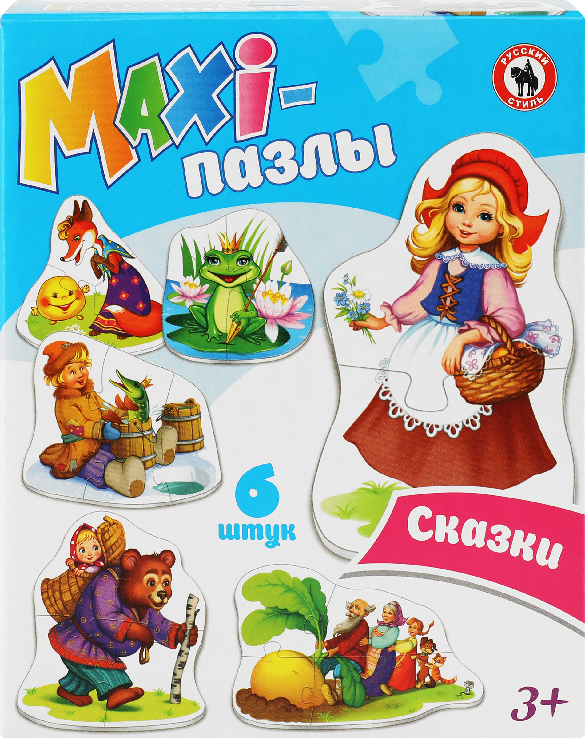 Изображение товара Игра детская настольная РУССКИЙ СТИЛЬ Макси-пазлы, в ассортименте