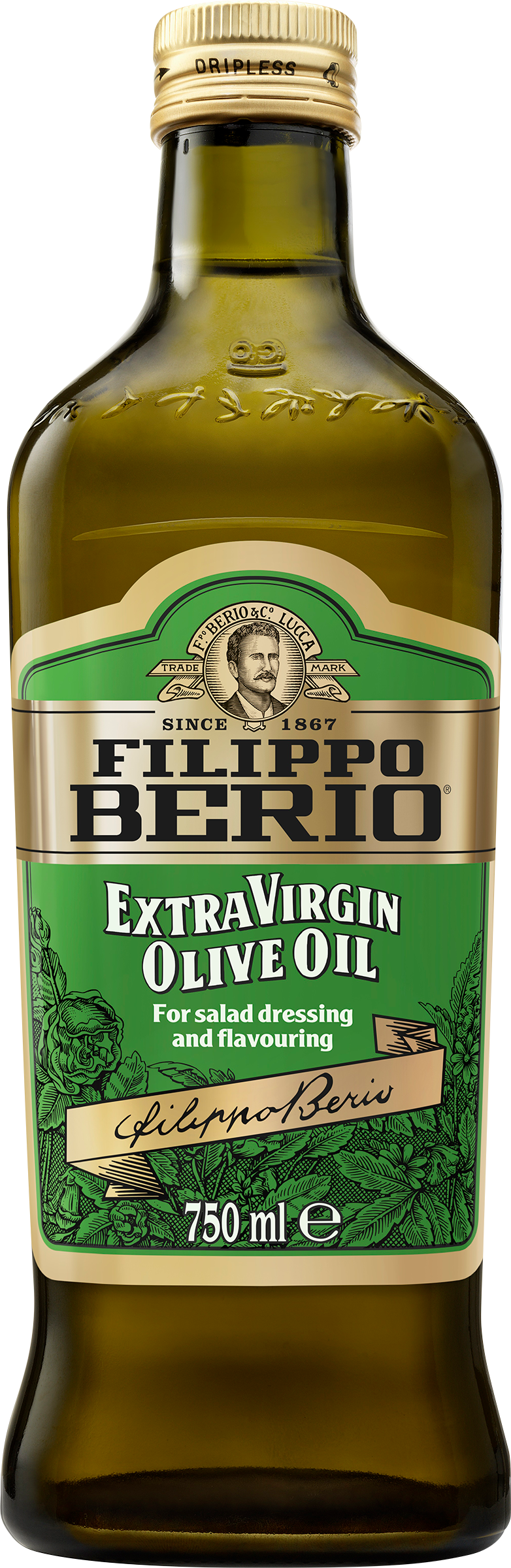 Изображение товара Масло оливковое FILIPPO BERIO нерафинированное Extra virgin, 750мл