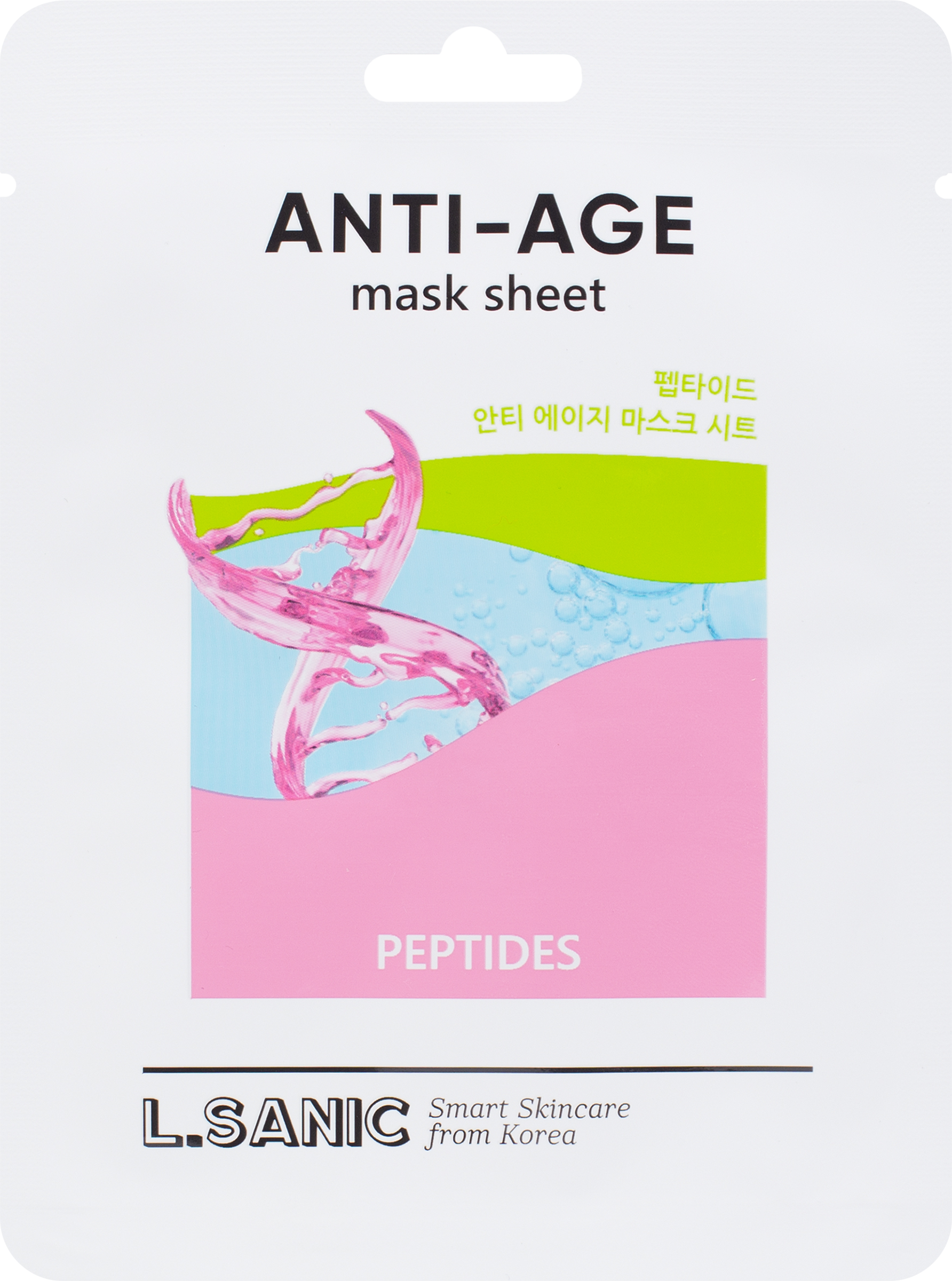 Изображение товара Маска тканевая L.SANIC Антивозрастная с пептидами 25мл