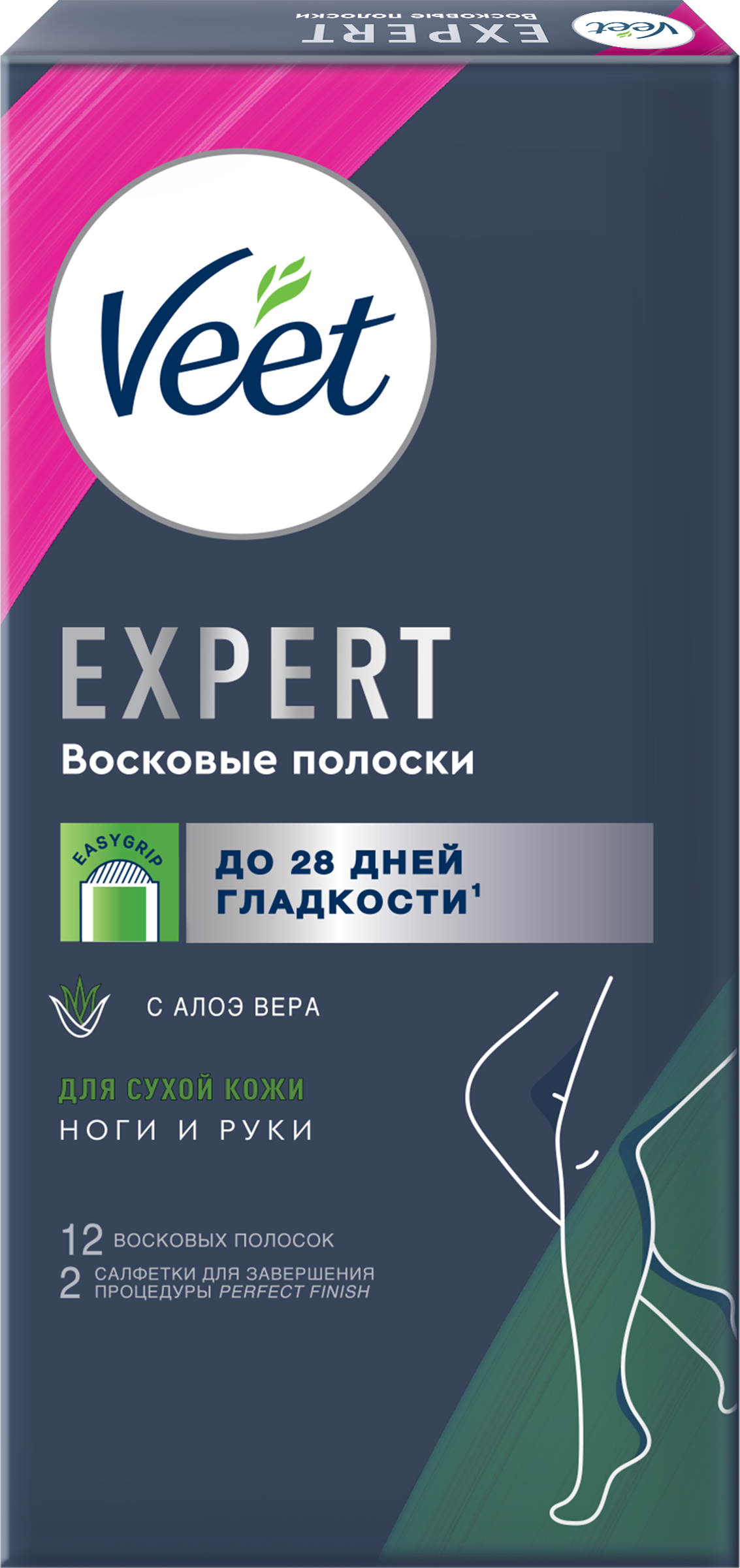 Изображение товара Восковые полоски VEET Expert для сухой кожи, 12шт