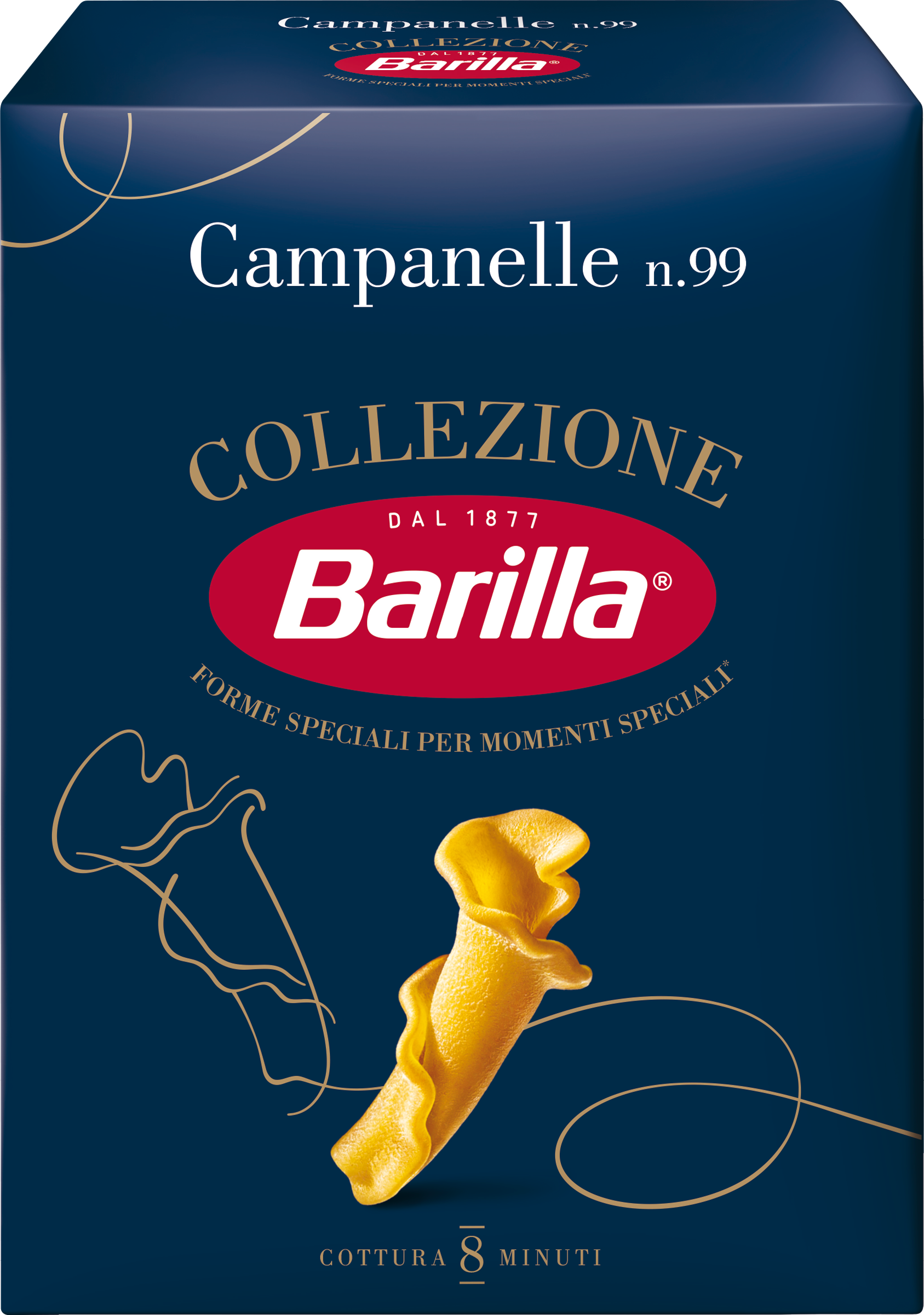 Изображение товара Макароны BARILLA Campanelle из твердых сортов пшеницы 450г
