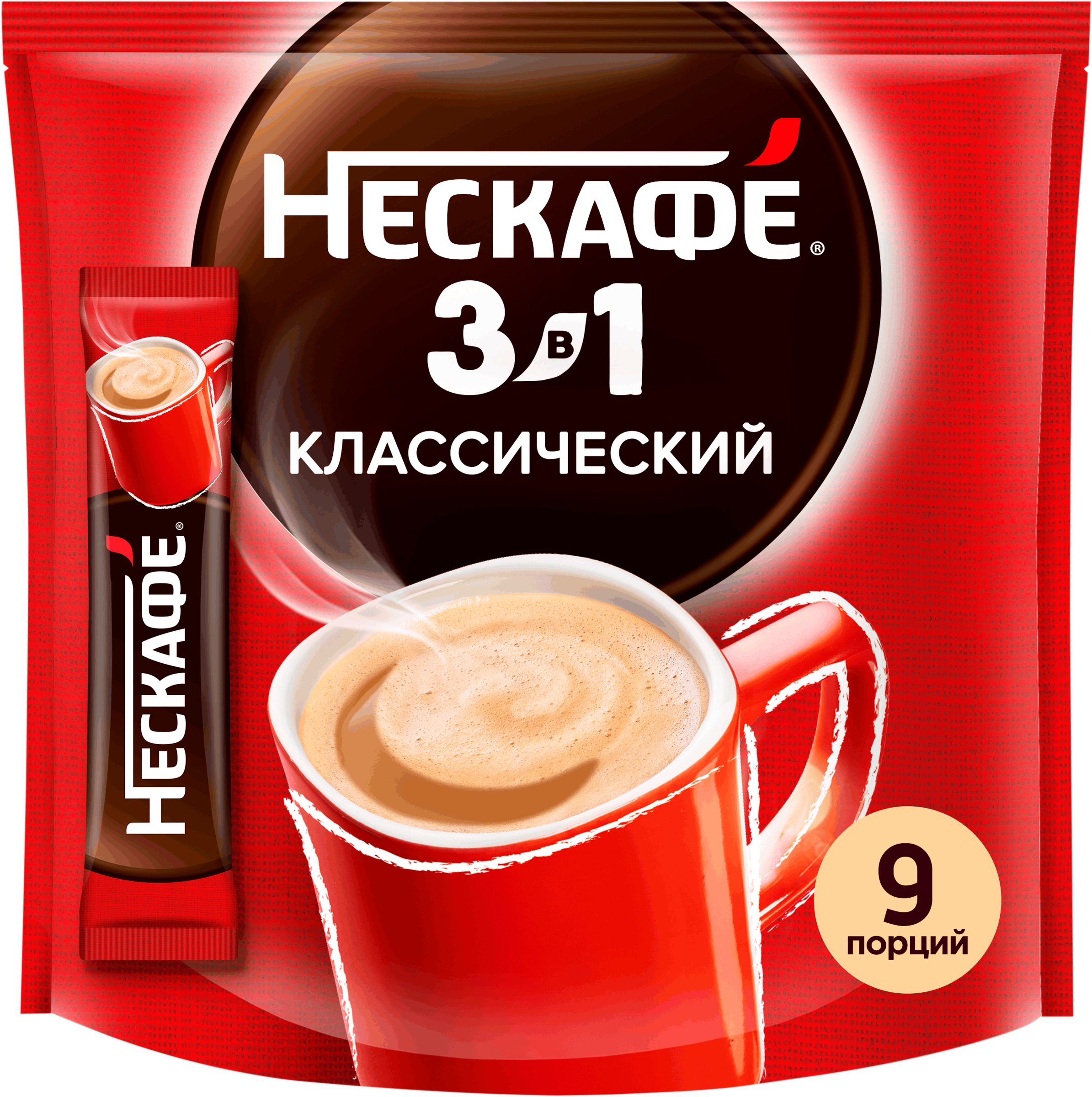 Изображение товара Кофейный напиток НЕСКАФЕ Классический 3в1 130,5 г растворимый