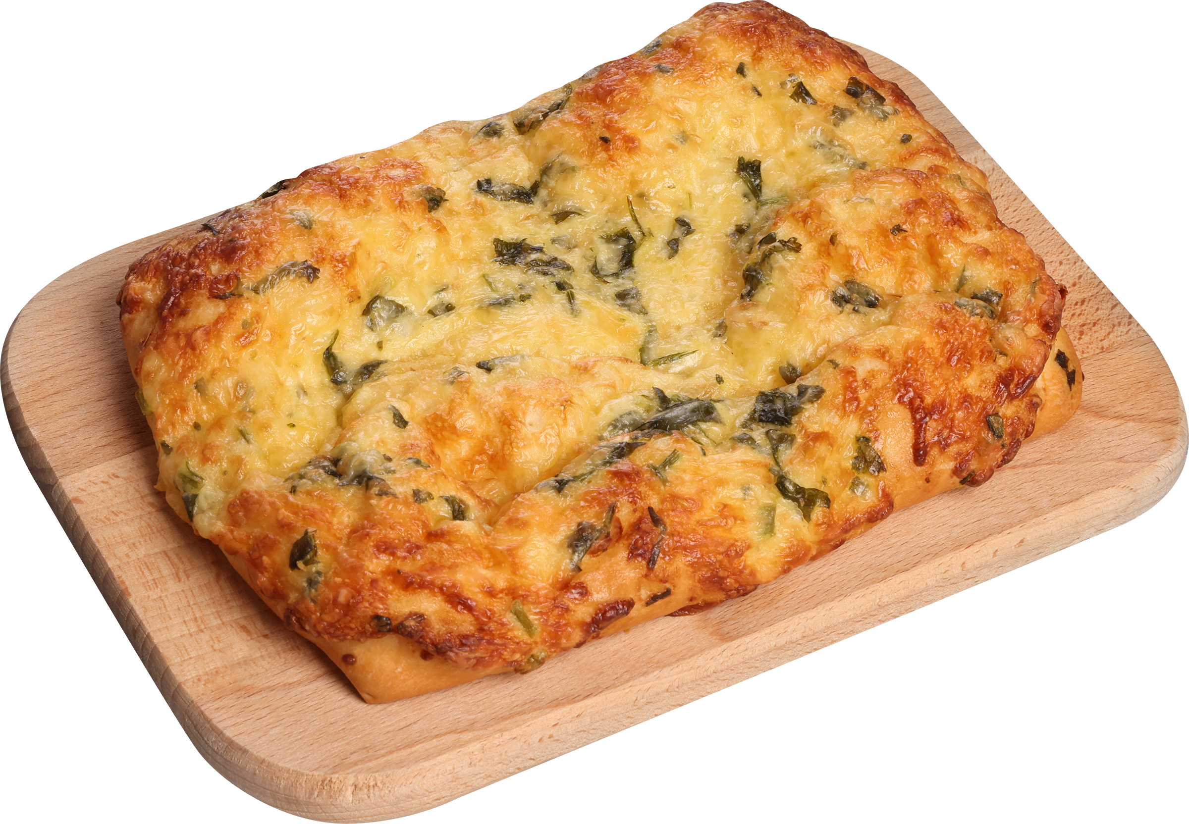 Изображение товара Лепешка сырная с зеленью и чесноком 150г от ЛЕНТА FRESH вкусная выпечка