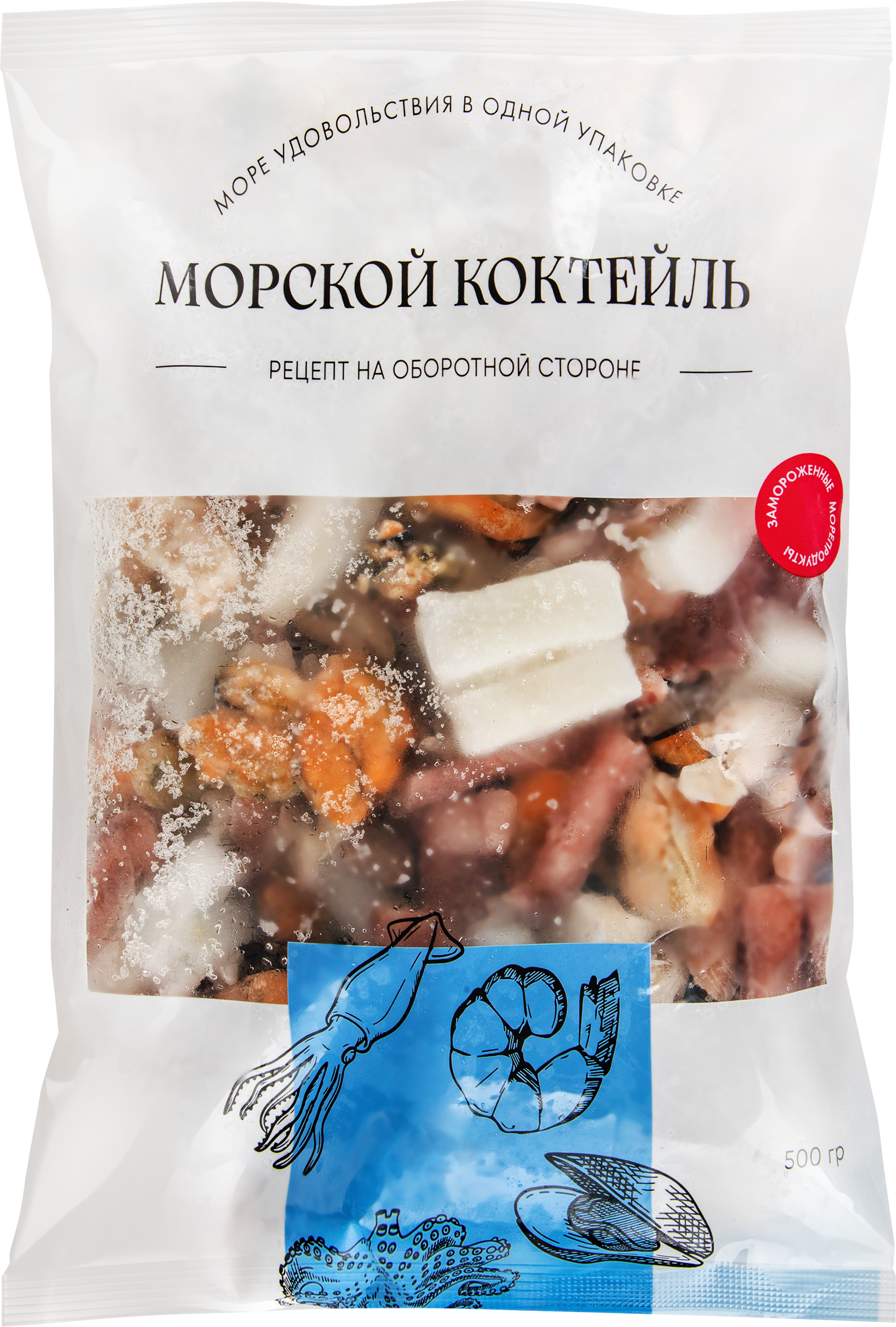 Изображение товара Морской коктейль замороженный IQF, 500г