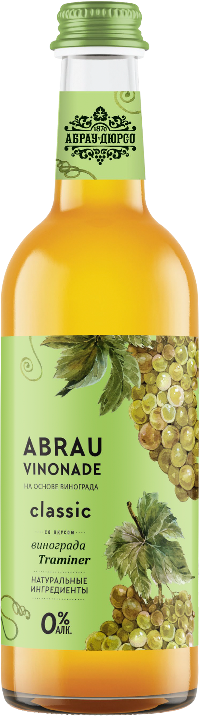 Изображение товара Напиток АБРАУ Винонад со вкусом Траминер сильногазированный, 0.375л