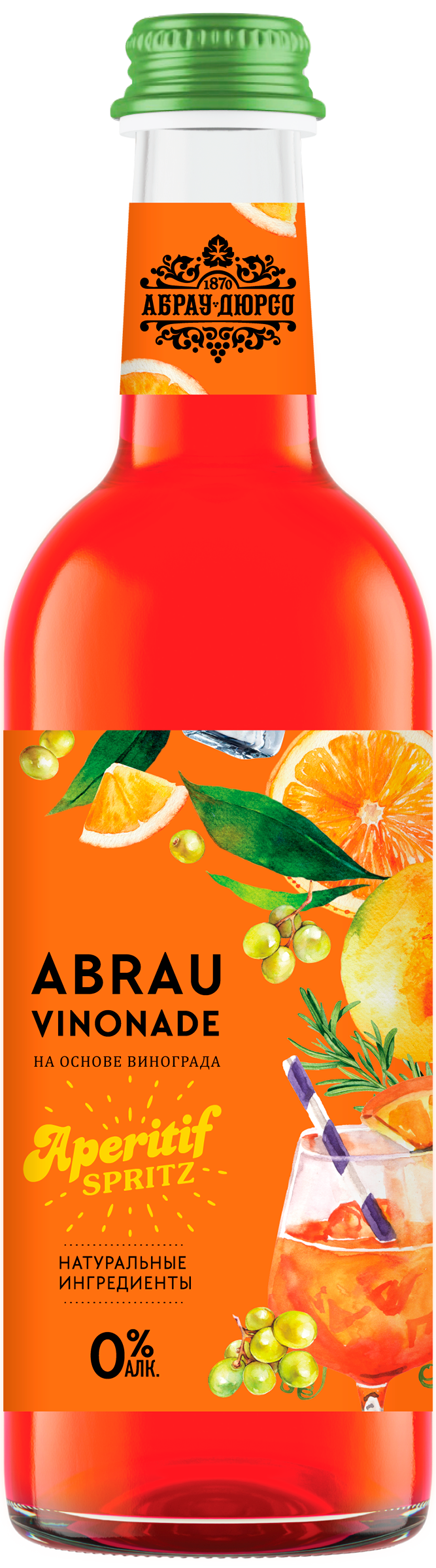 Изображение товара Напиток АБРАУ Винонад Апперитив Спритц сильногазированный, 0.375л