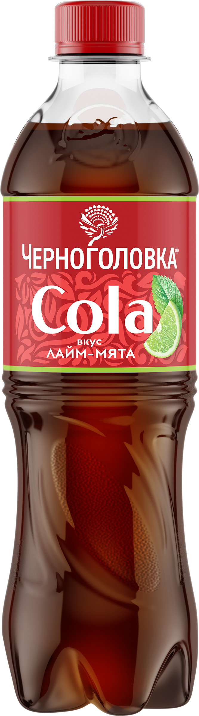 Изображение товара Напиток ЧЕРНОГОЛОВКА Кола Лайм мята сильногазированный 1л