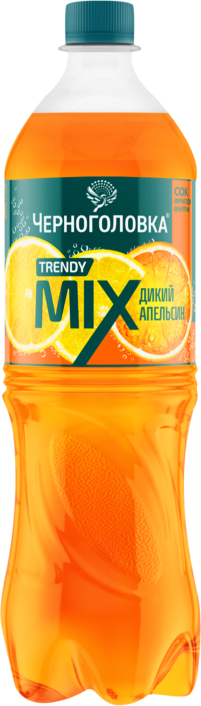 Изображение товара Напиток ЧЕРНОГОЛОВКА Дикий апельсин юдзу сильногазированный 1л