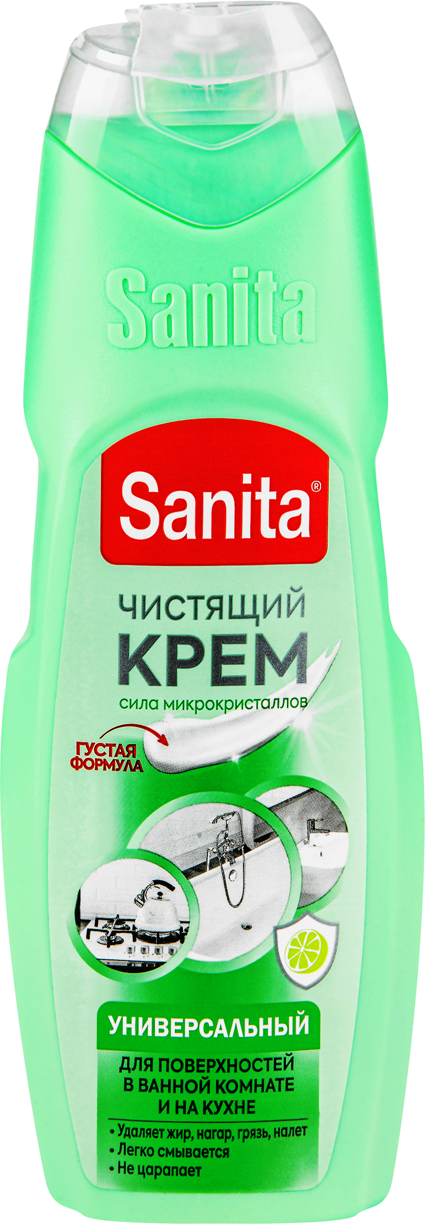 Изображение товара Средство чистящее SANITA Универсал Зеленый чай и лайм, 300г