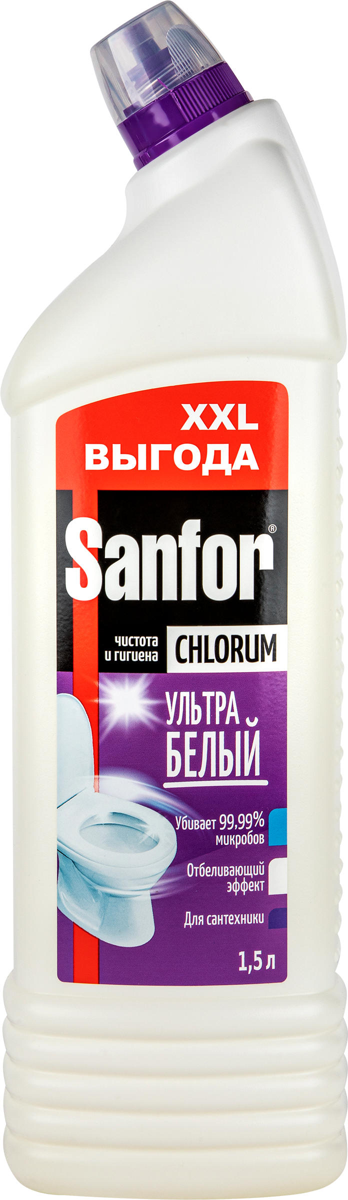 Изображение товара Средство чистящее SANFOR Chlorum, 1,5л