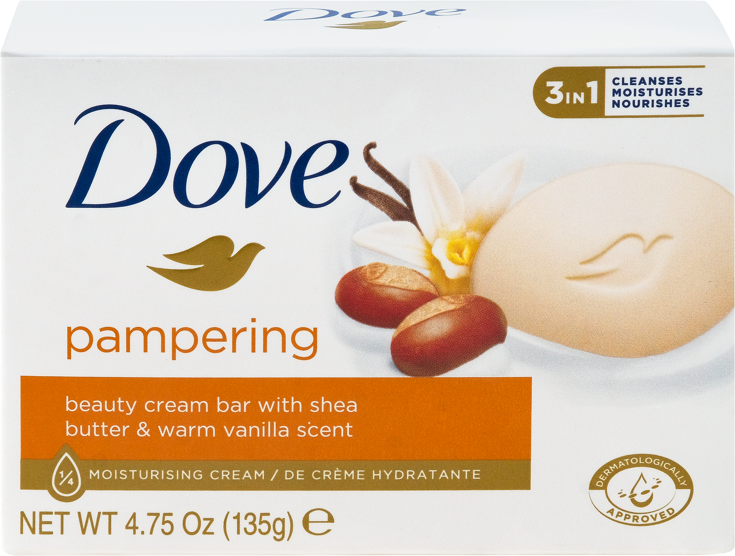 Изображение товара Крем-мыло DOVE Pampering Масло ши и ваниль, 135г